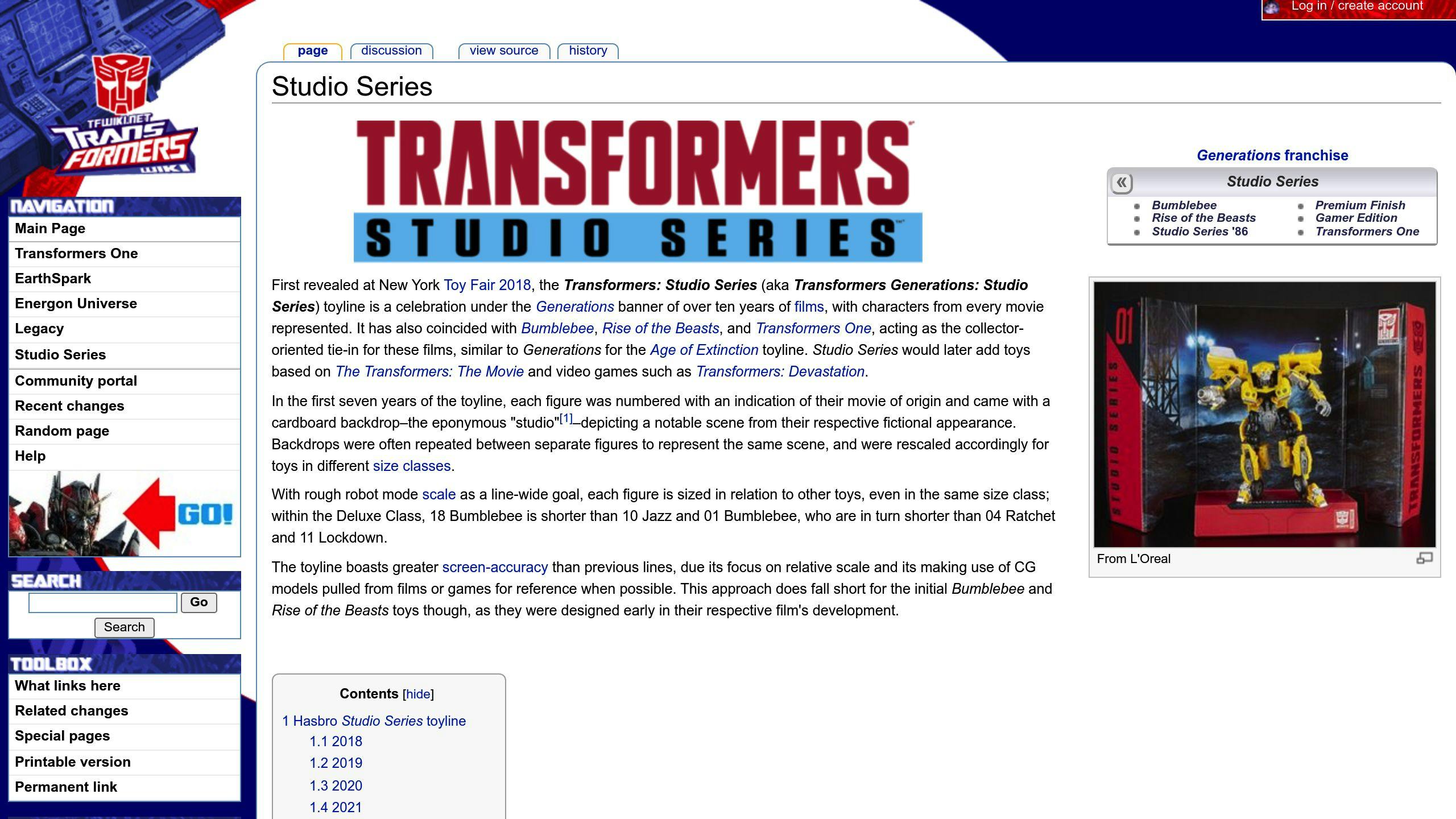 Transformers Studio Series