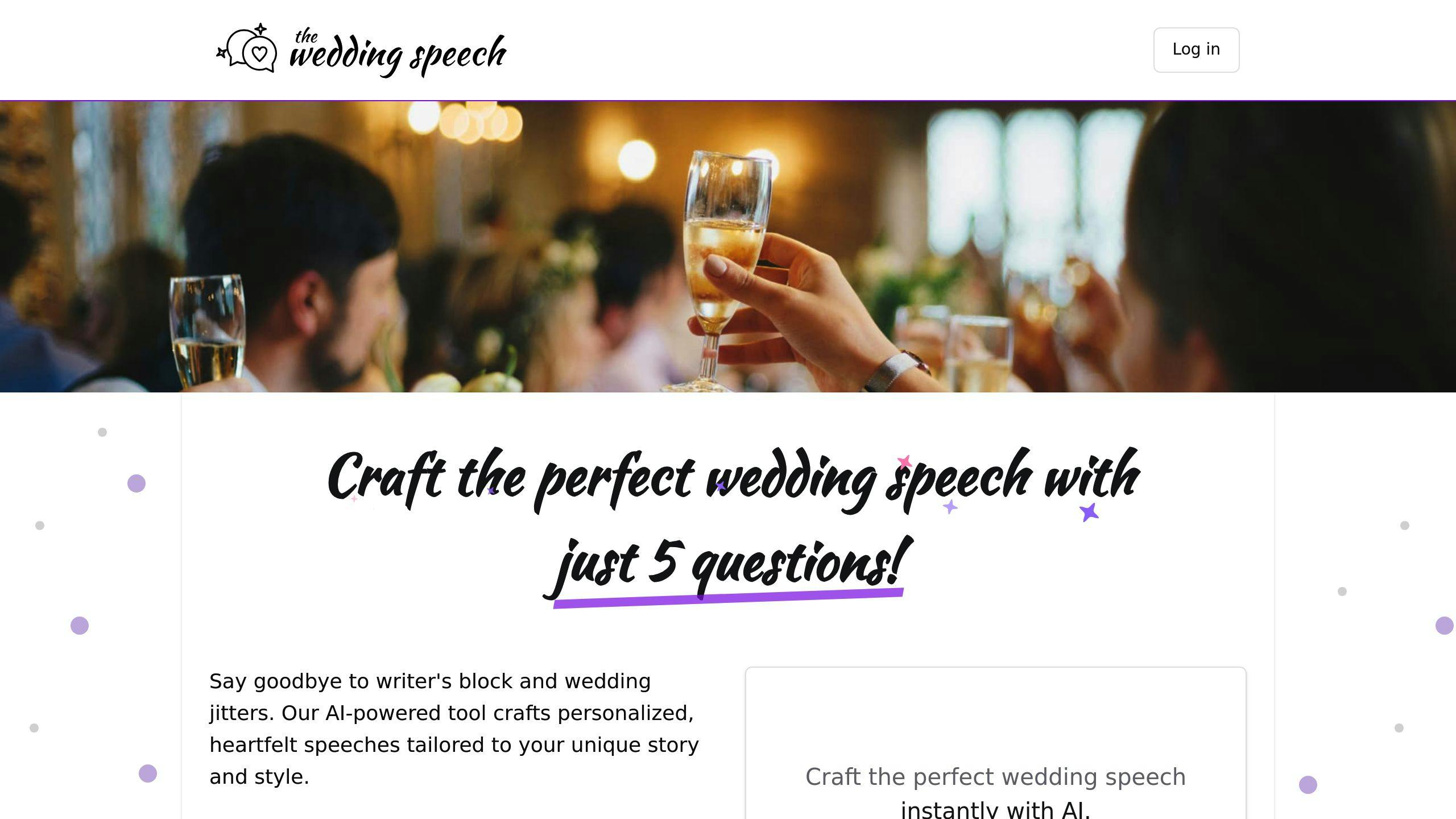 The Wedding Speech AI