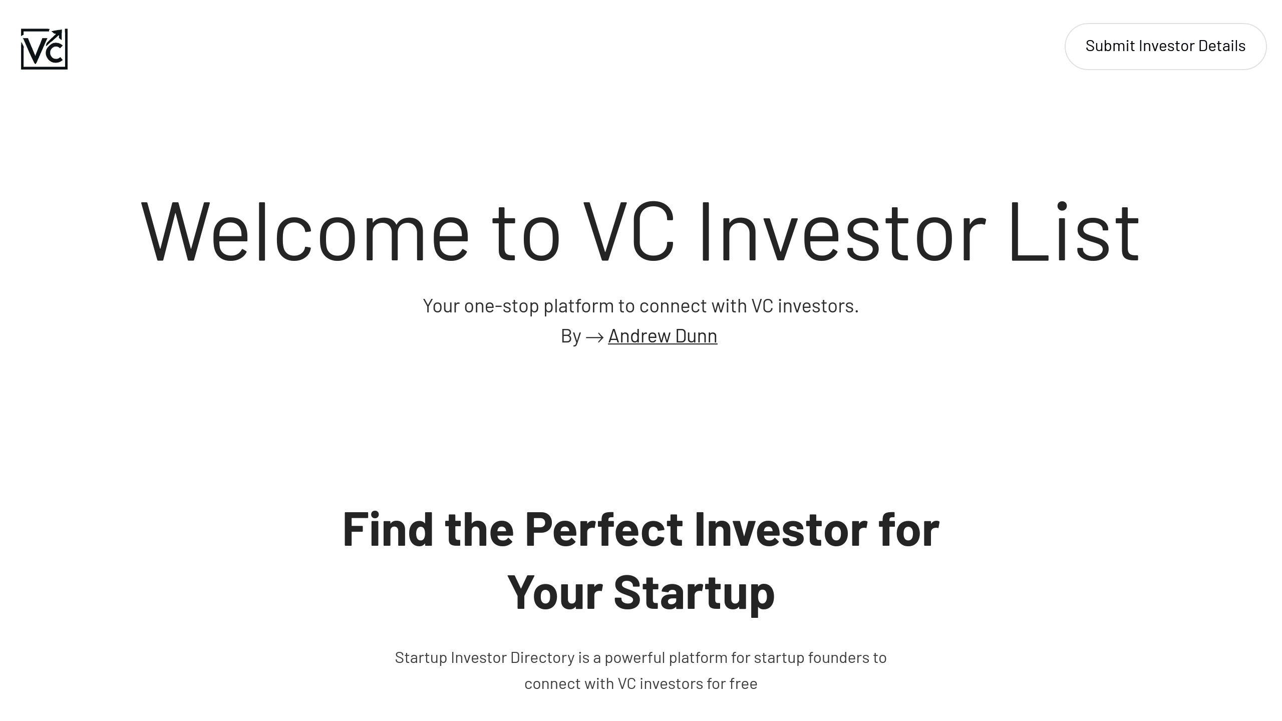 VC Investor List