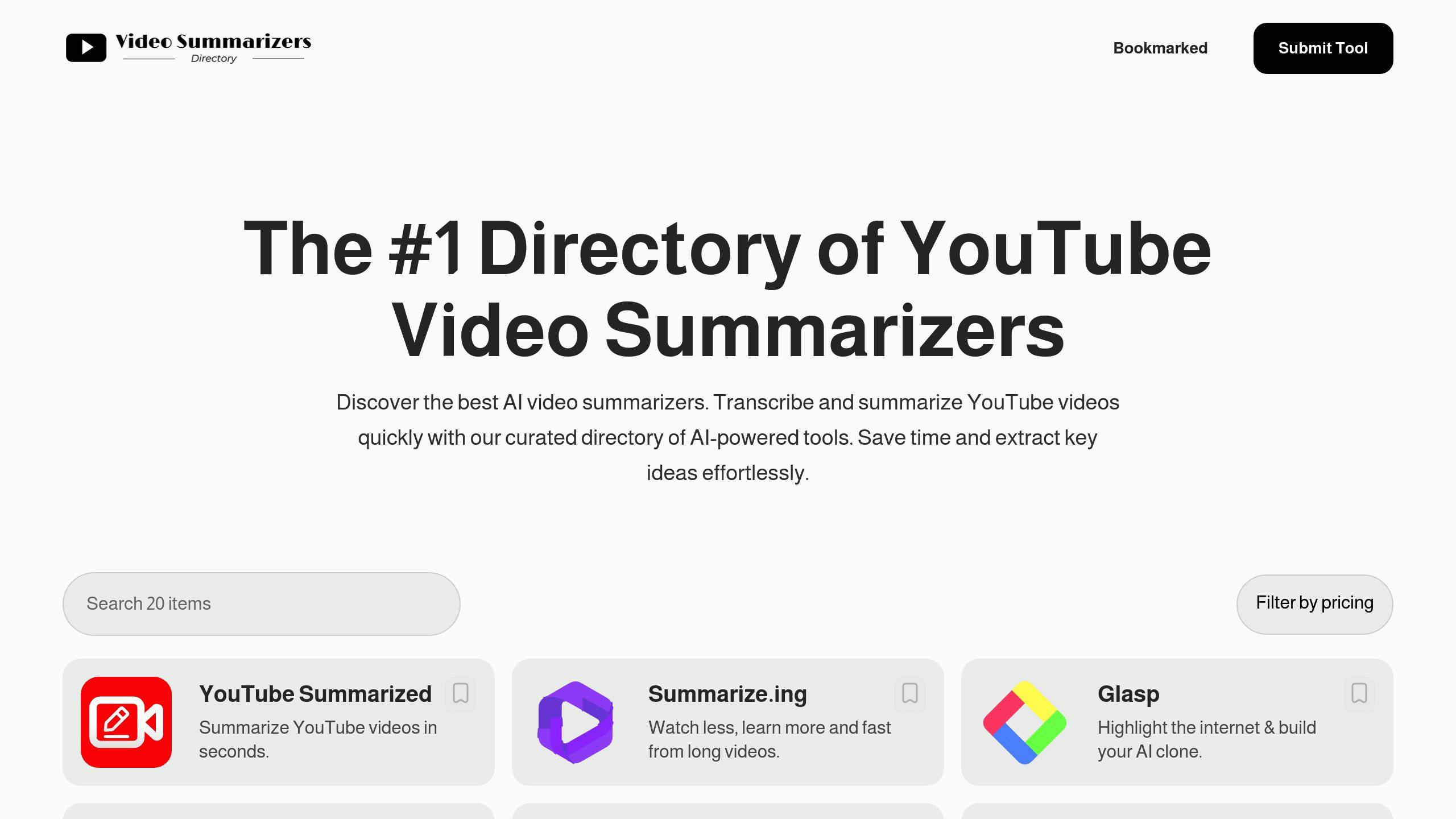 Video Summarizer Directory