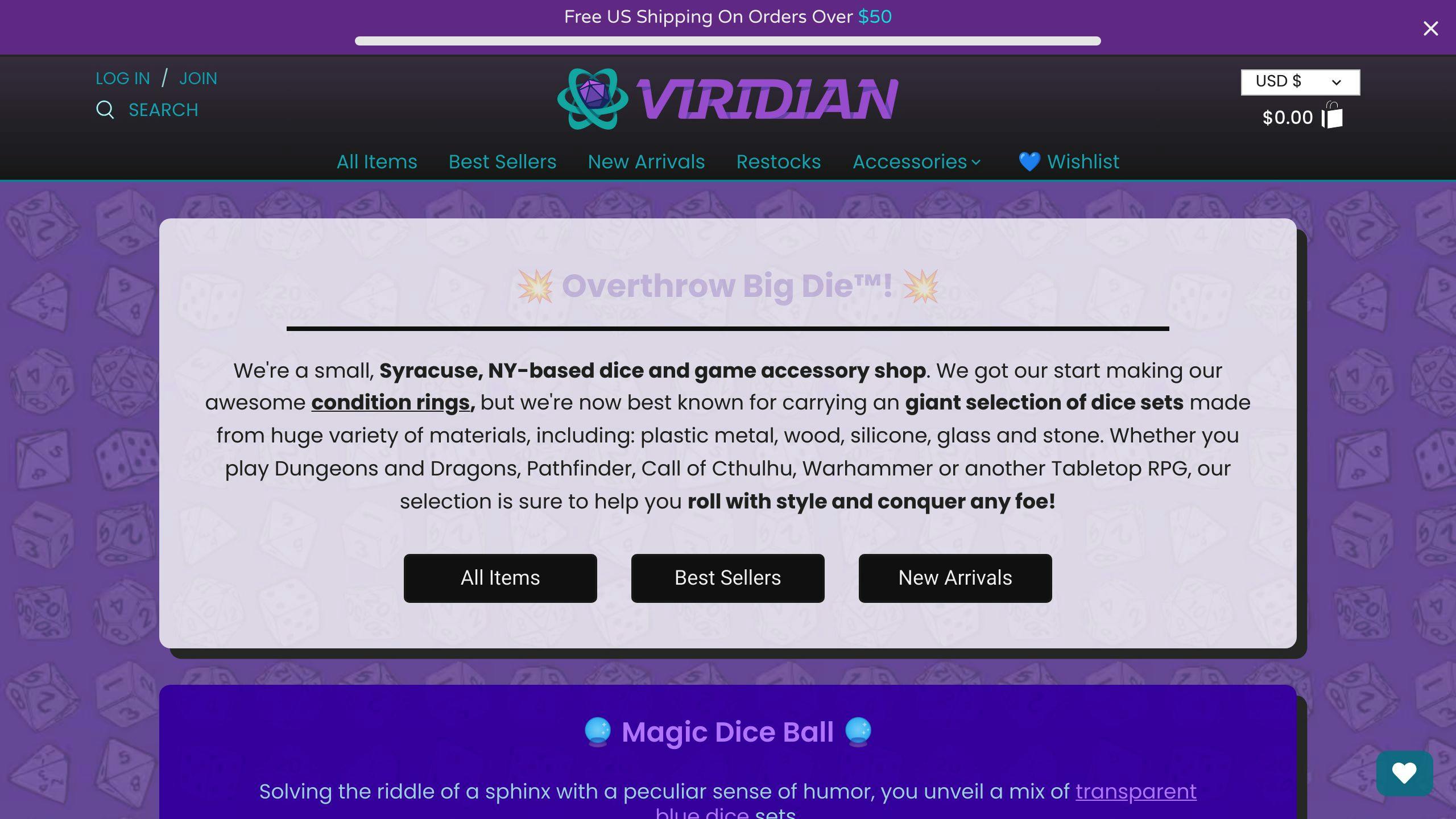 Viridian Dice