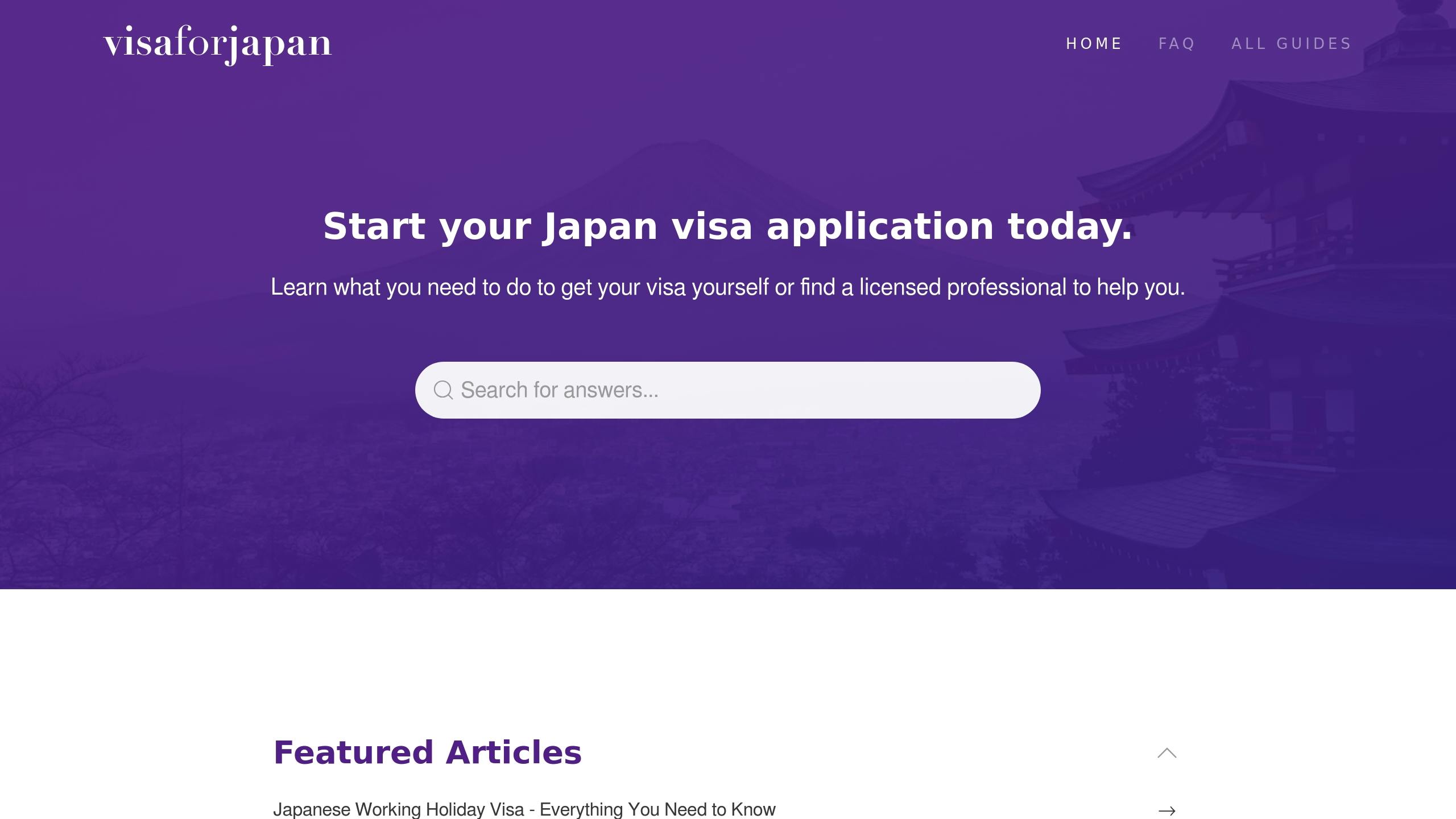 Visa for Japan