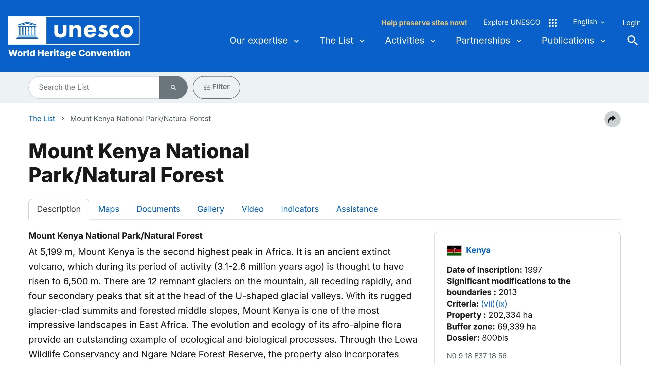 Mount Kenya National Park
