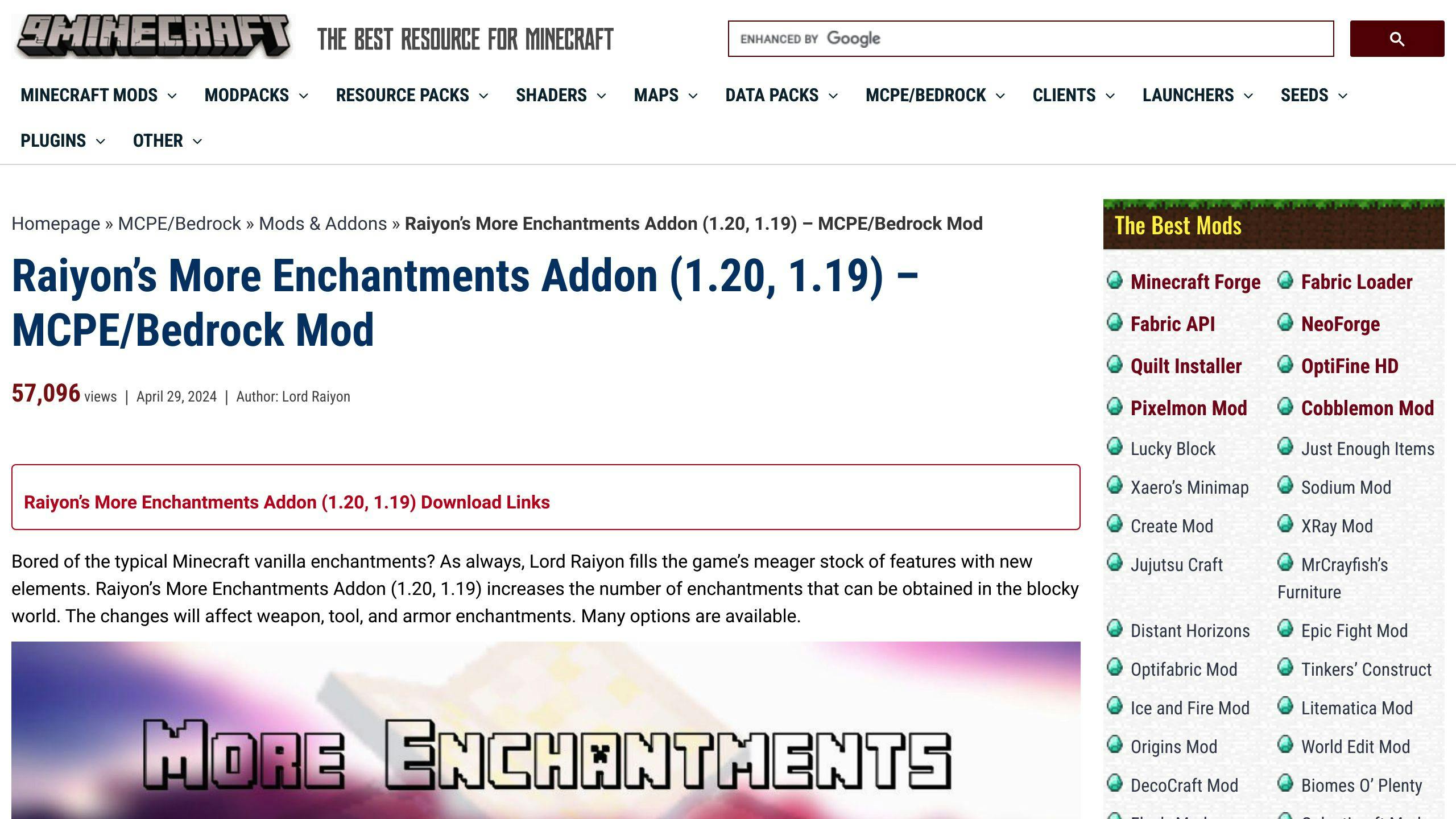 Raiyon's More Enchantments