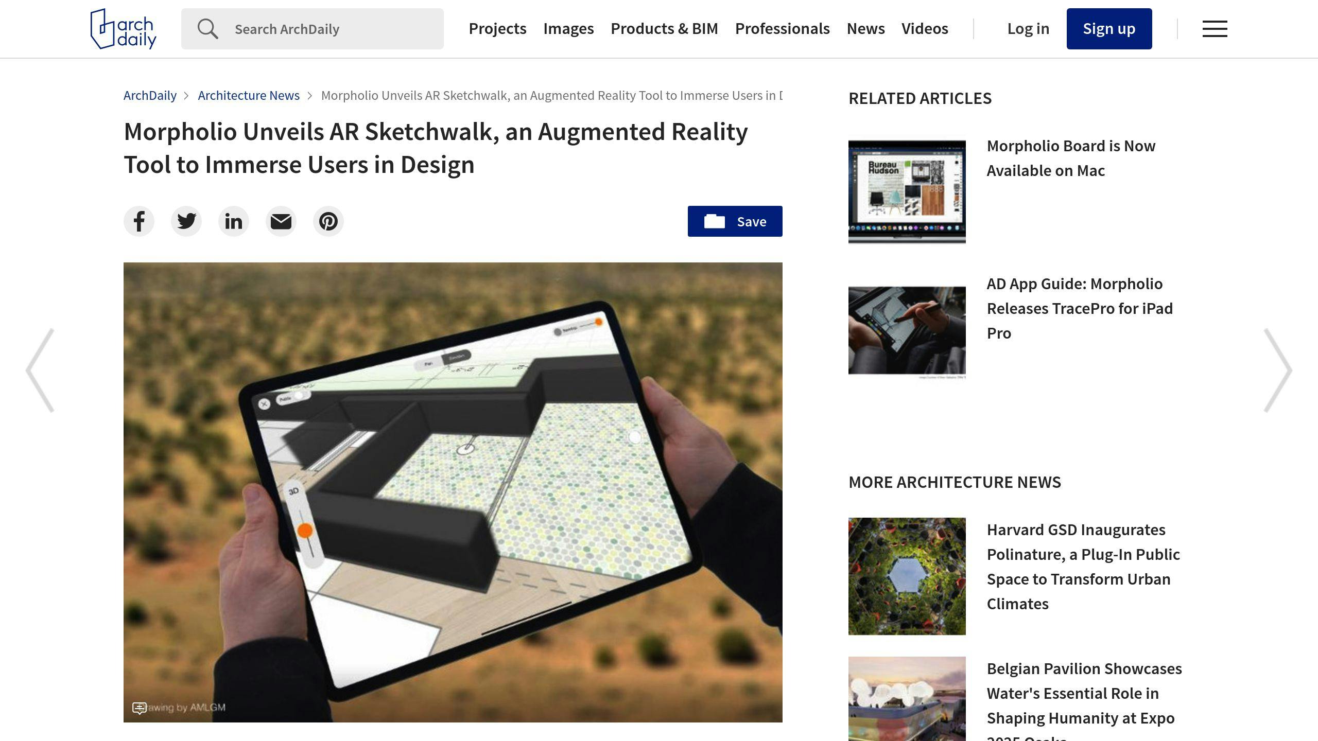 Morpholio AR SketchWalk