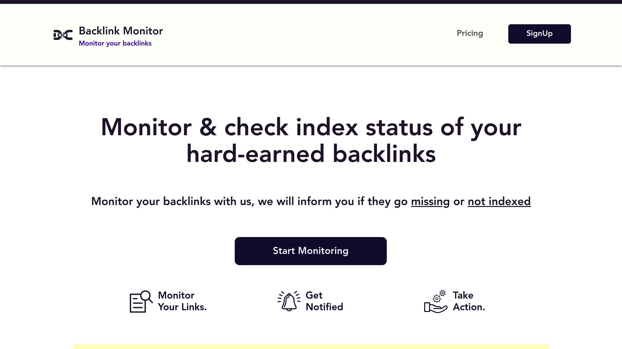 Monitor Backlinks