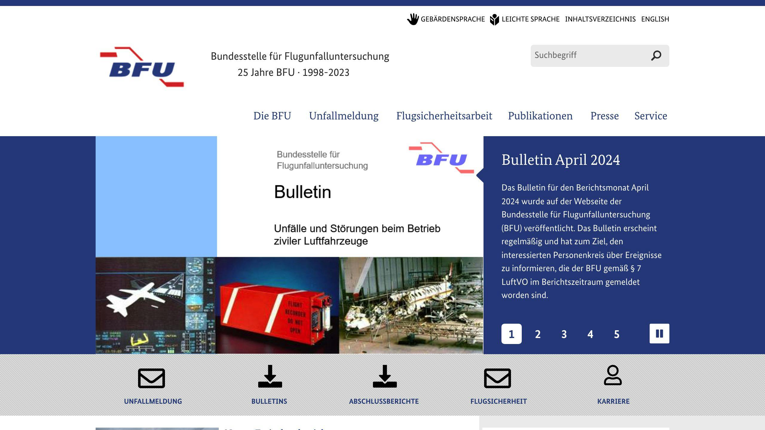 Bundesstelle für Flugunfalluntersuchung