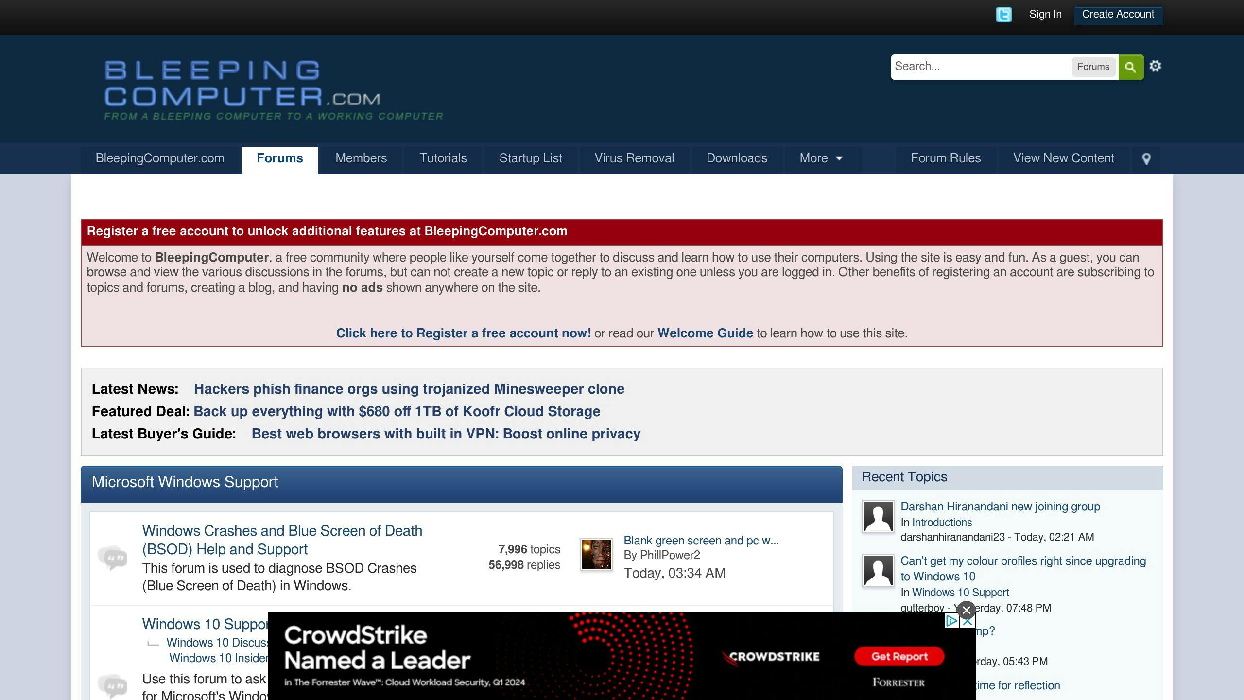 Bleeping Computer Forums