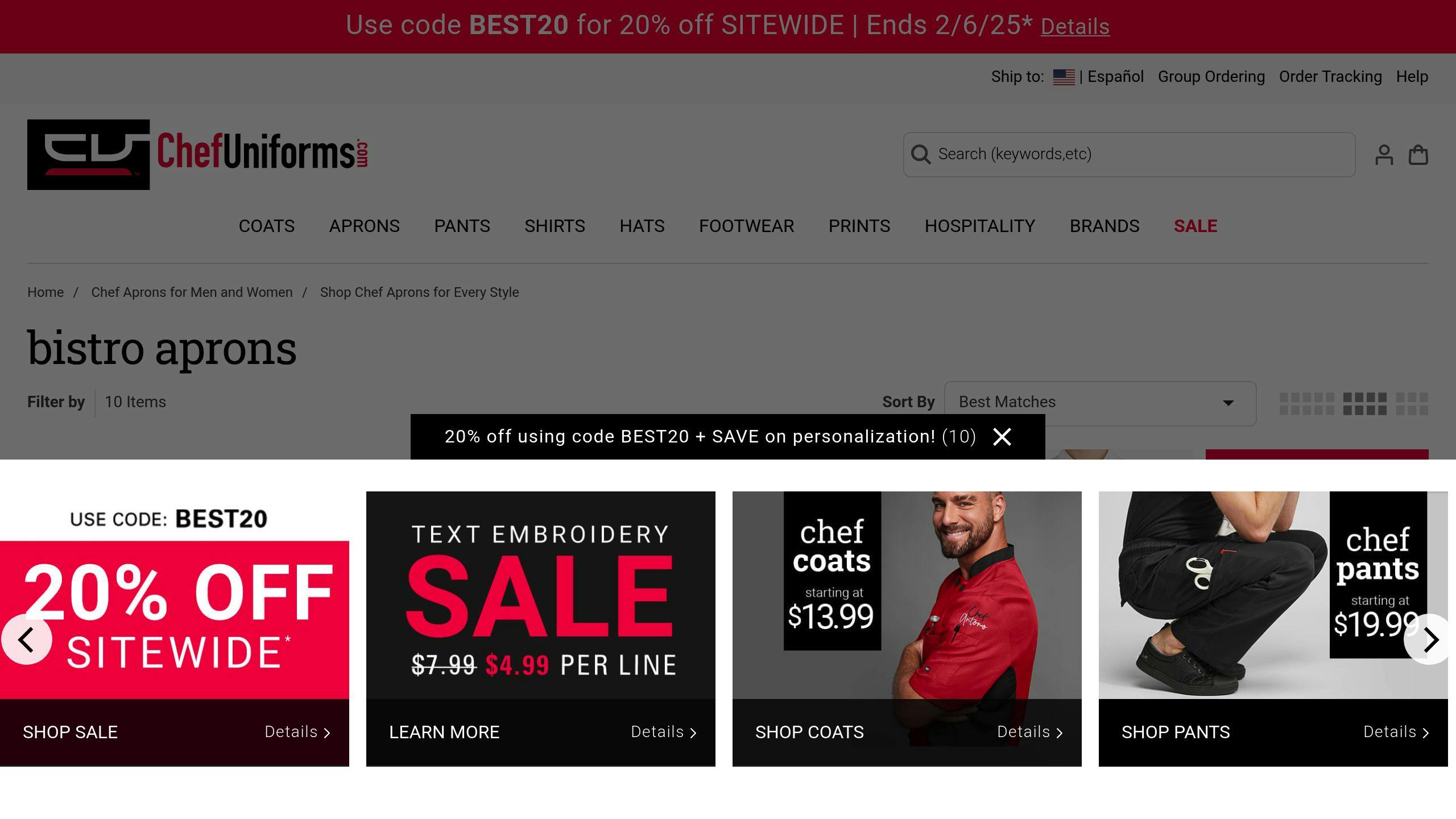 Half Bistro Aprons