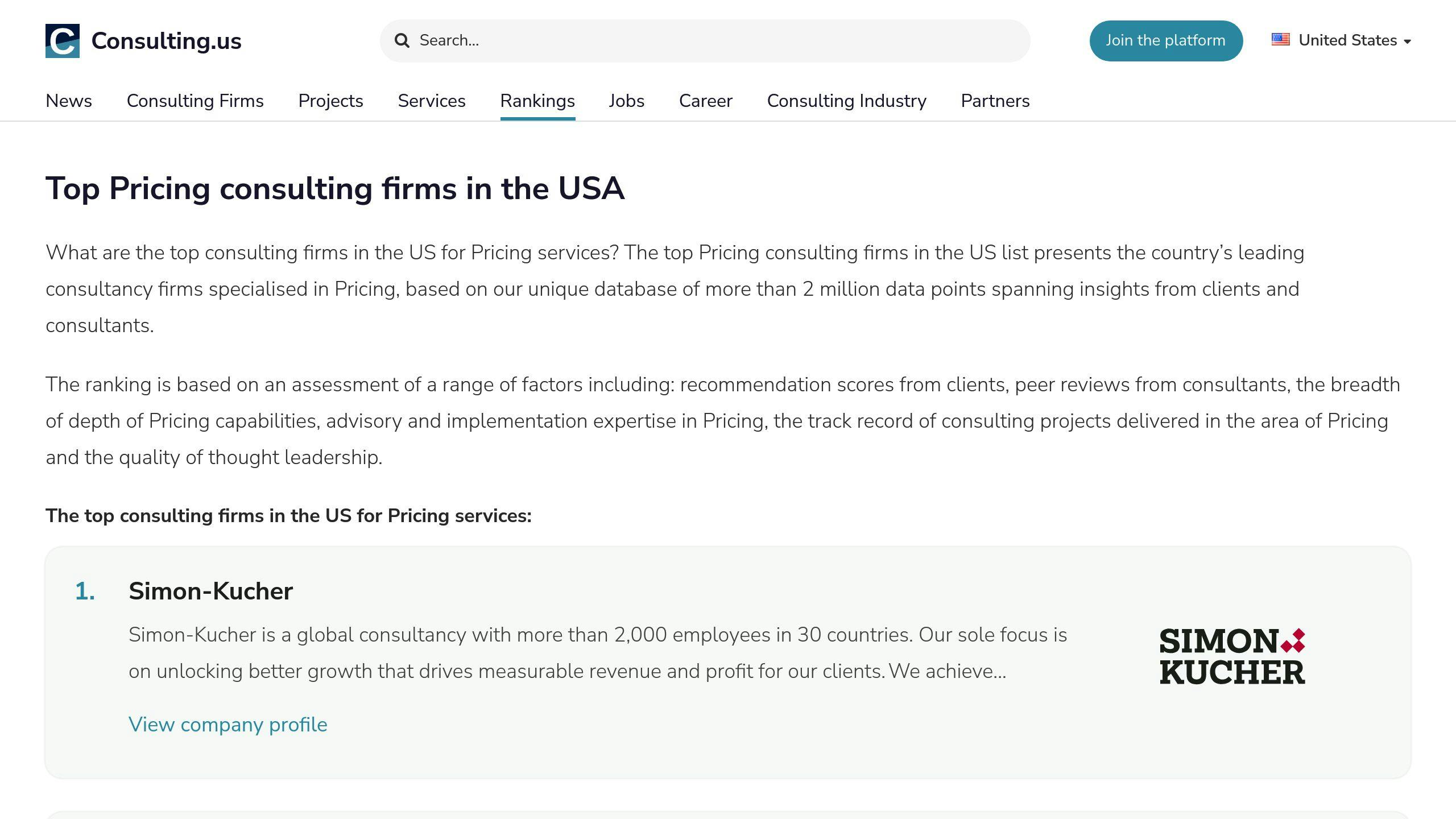 Top Consulting Firms Directory