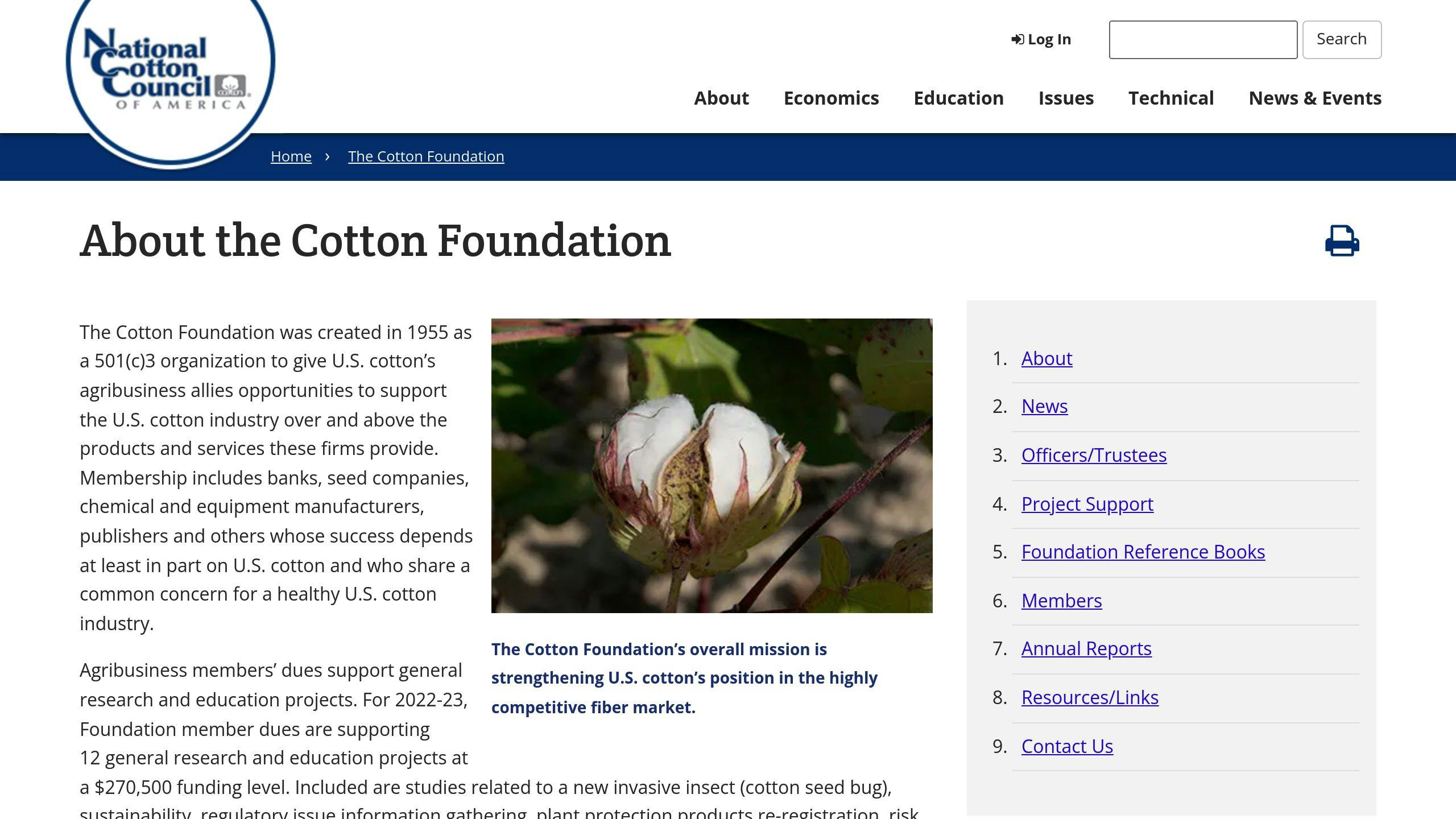 The Cotton Foundation