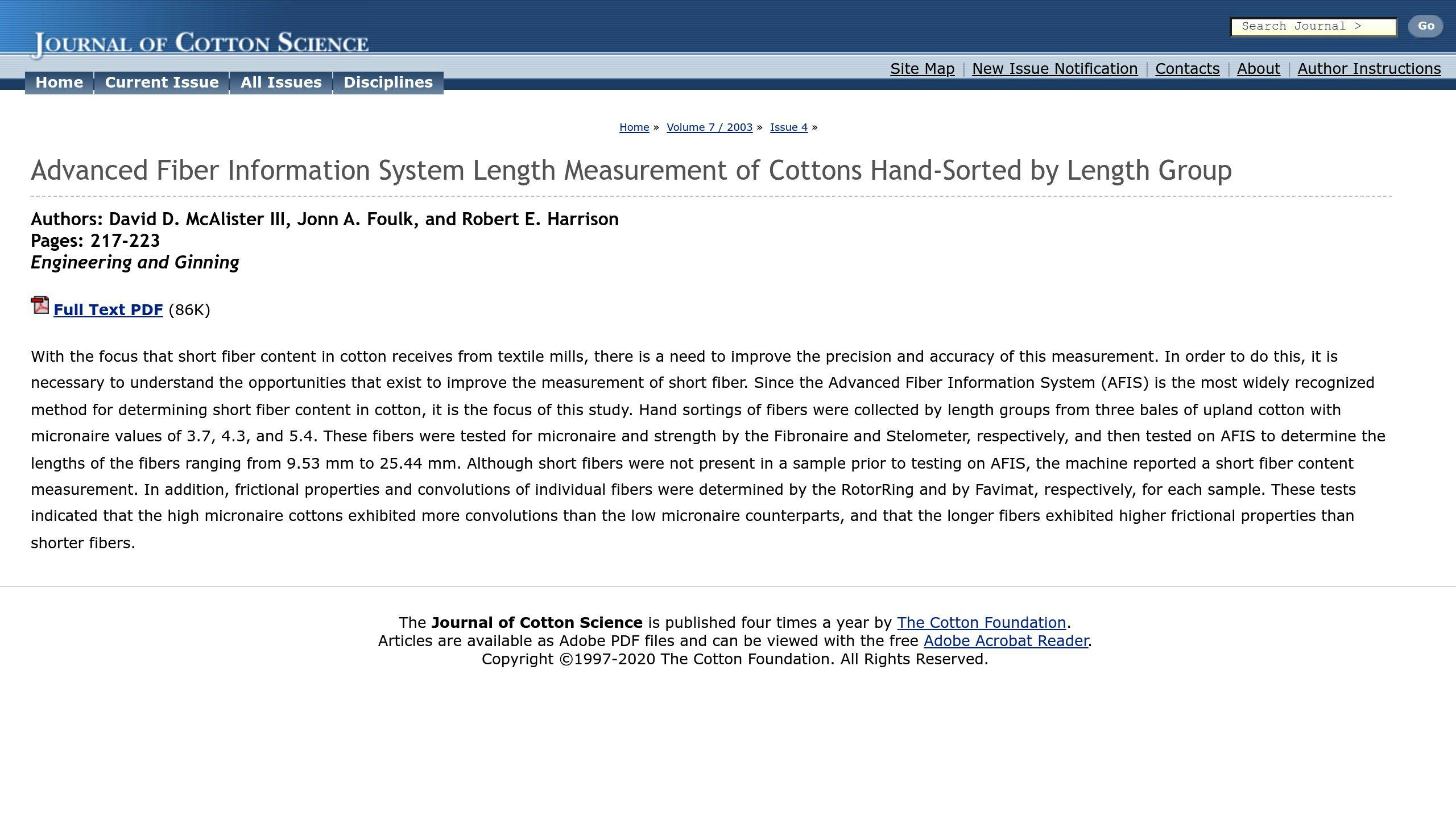 Advanced Fiber Information System