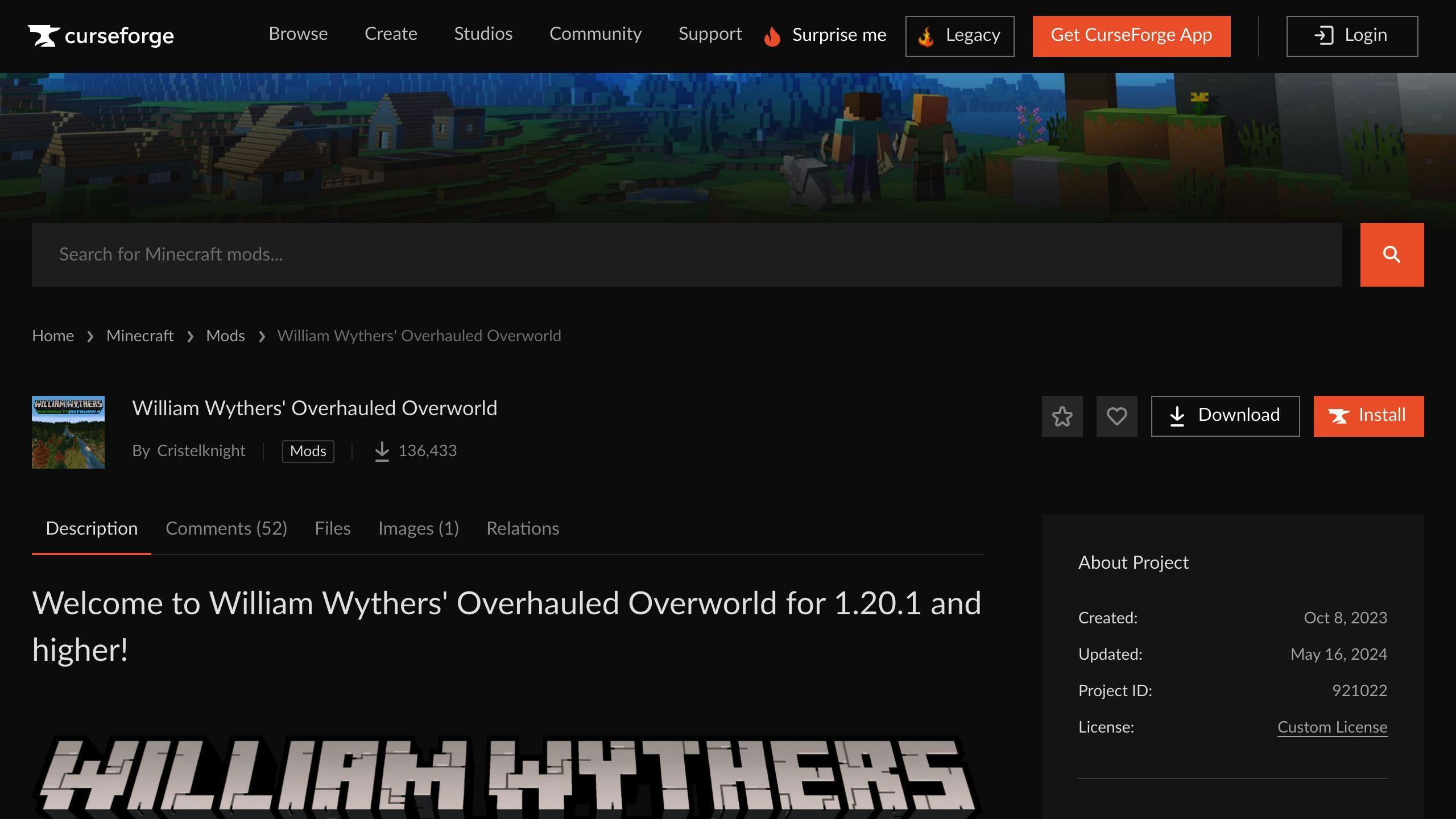 William Wythers' Overhauled Overworld