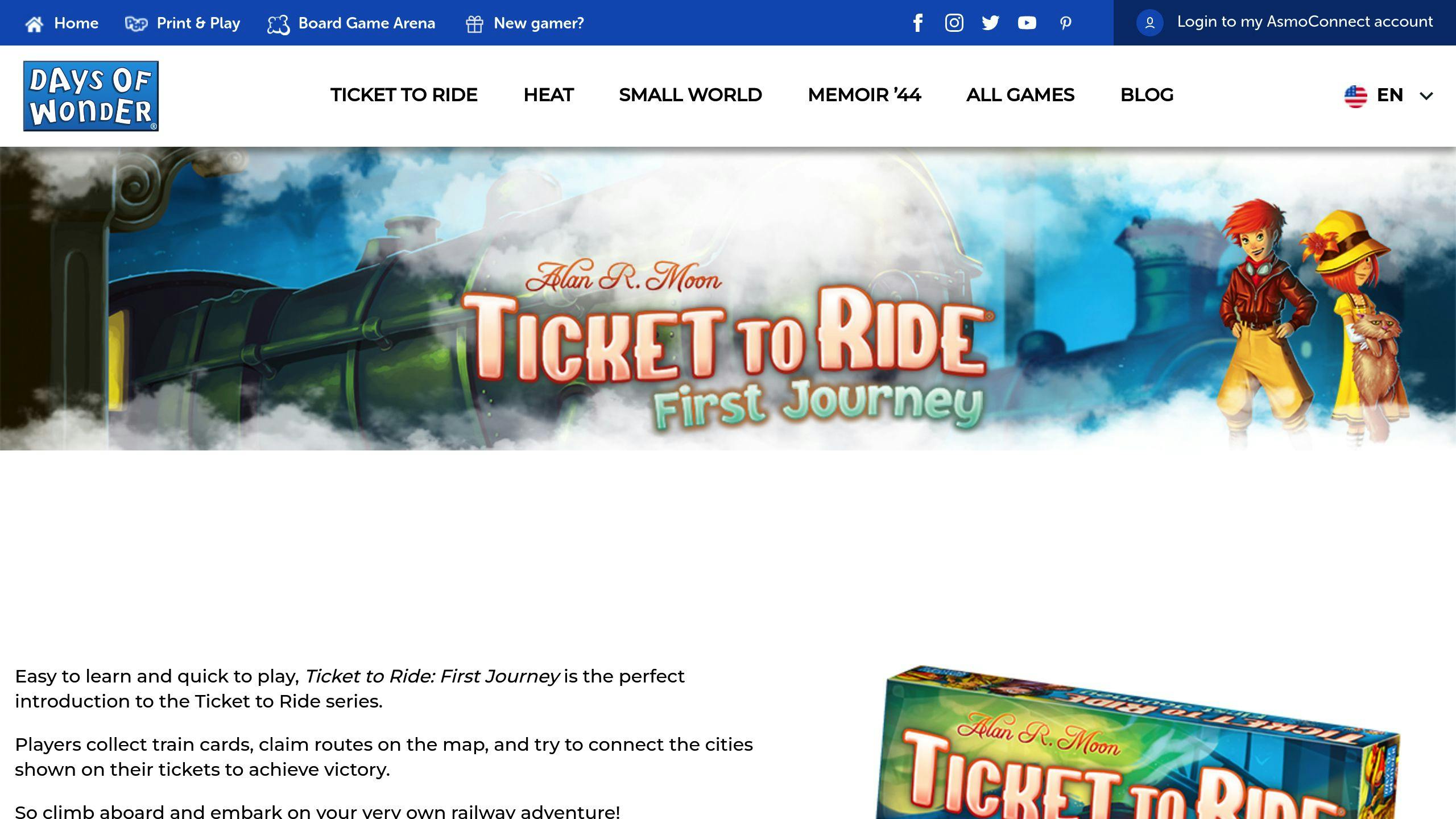 Ticket to Ride First Journey