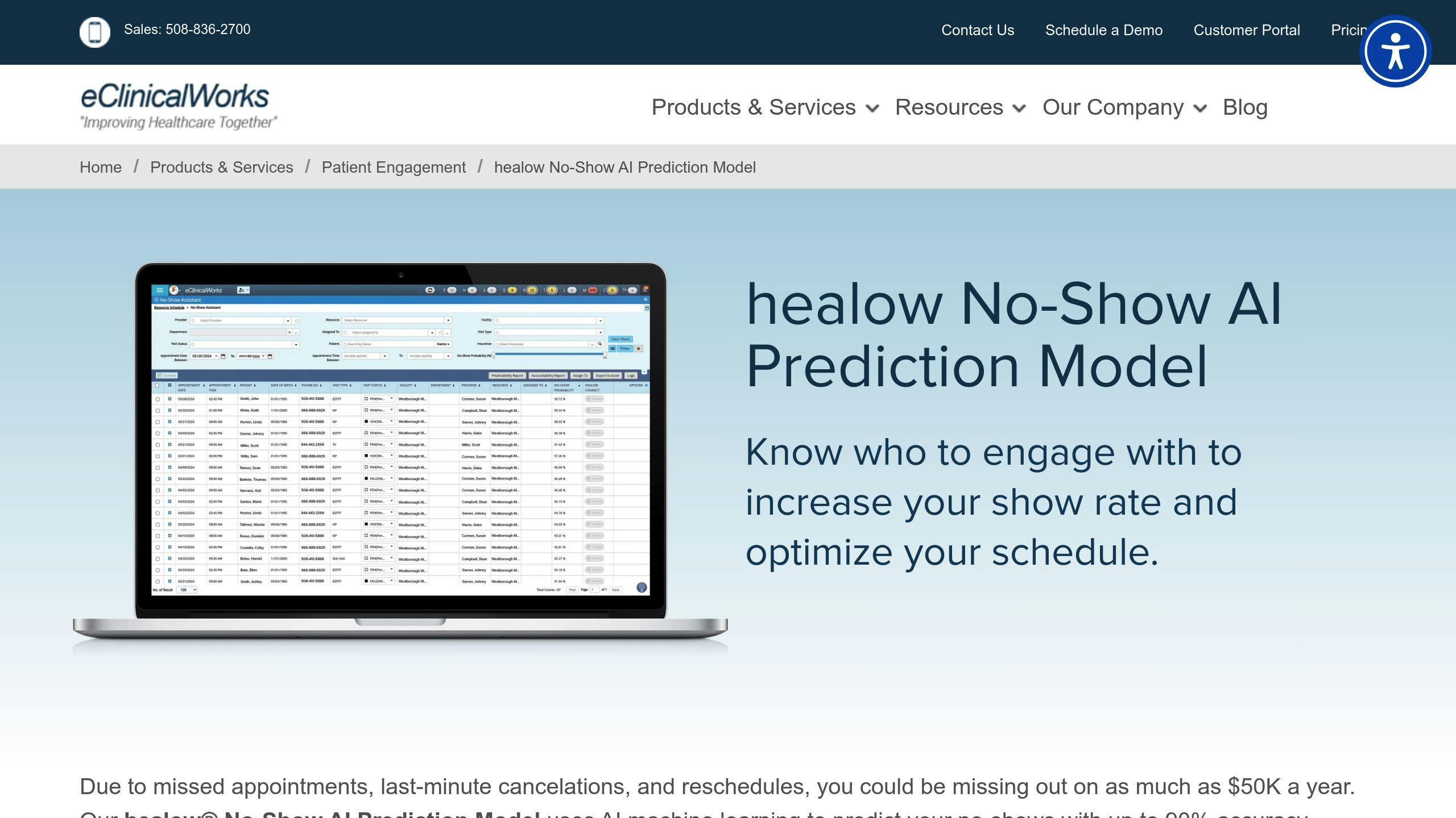 healow No-Show AI Prediction Model
