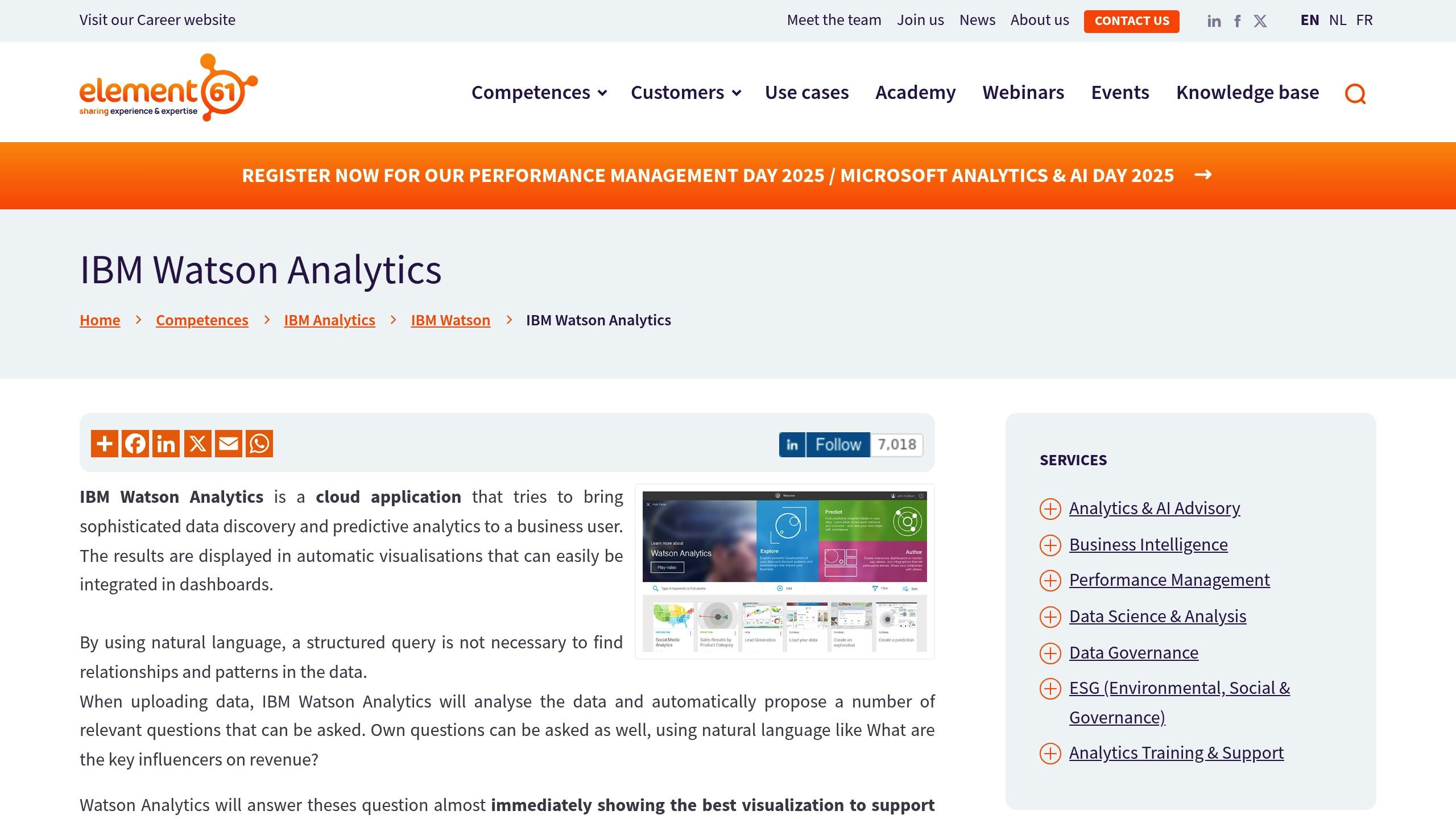 IBM Watson Analytics
