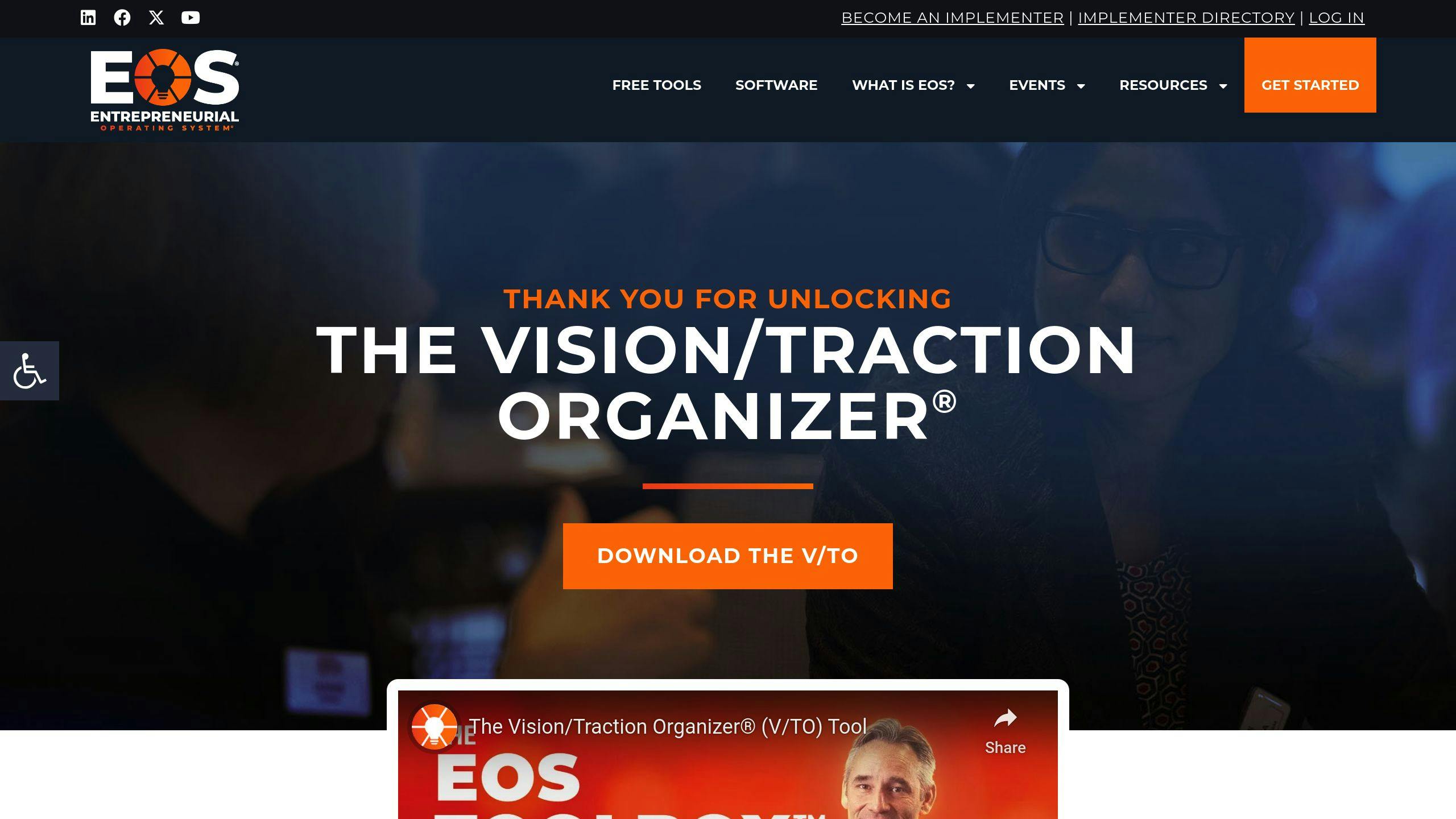 Vision/Traction Organizer