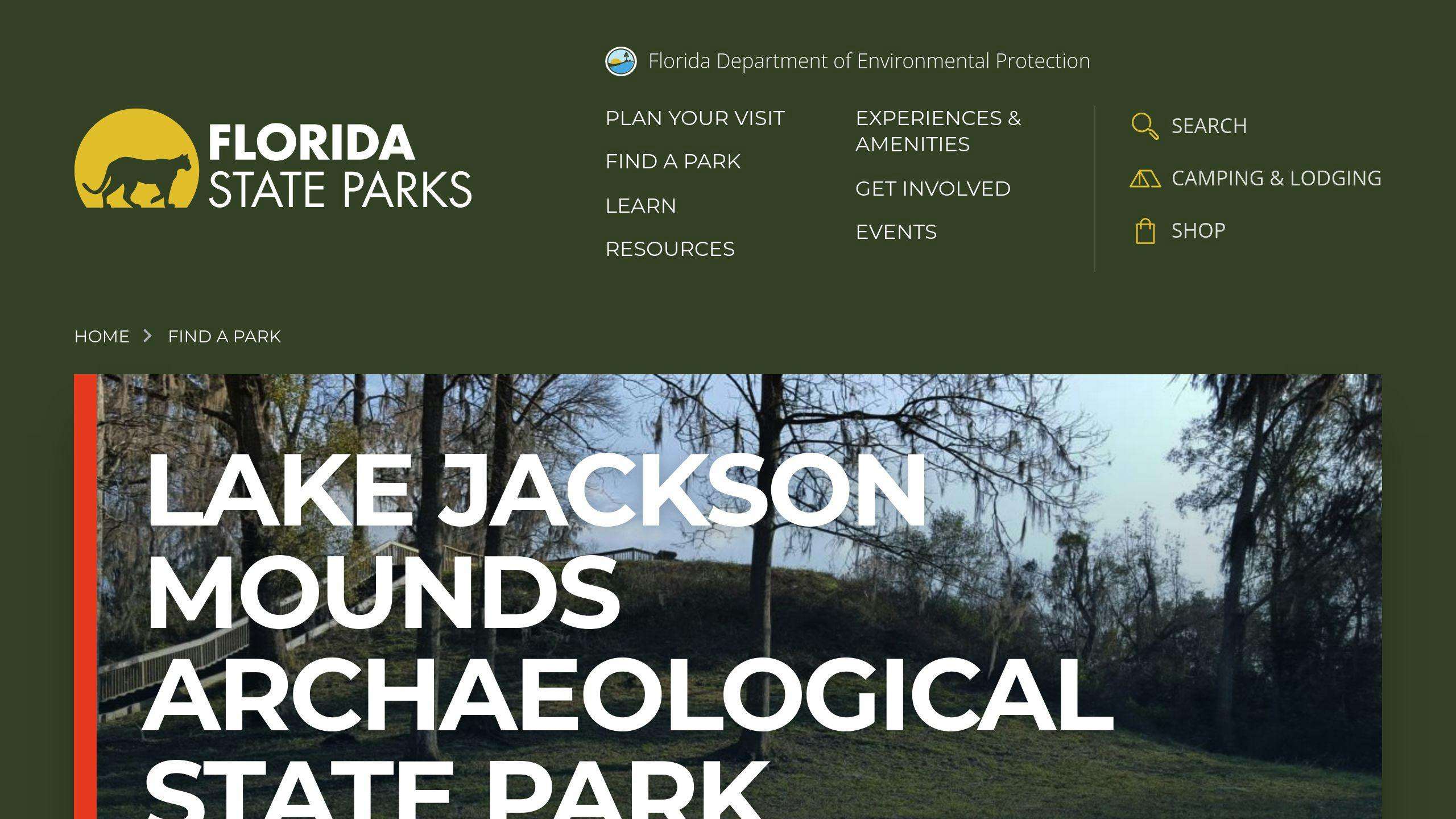 Lake Jackson Mounds Archaeological State Park