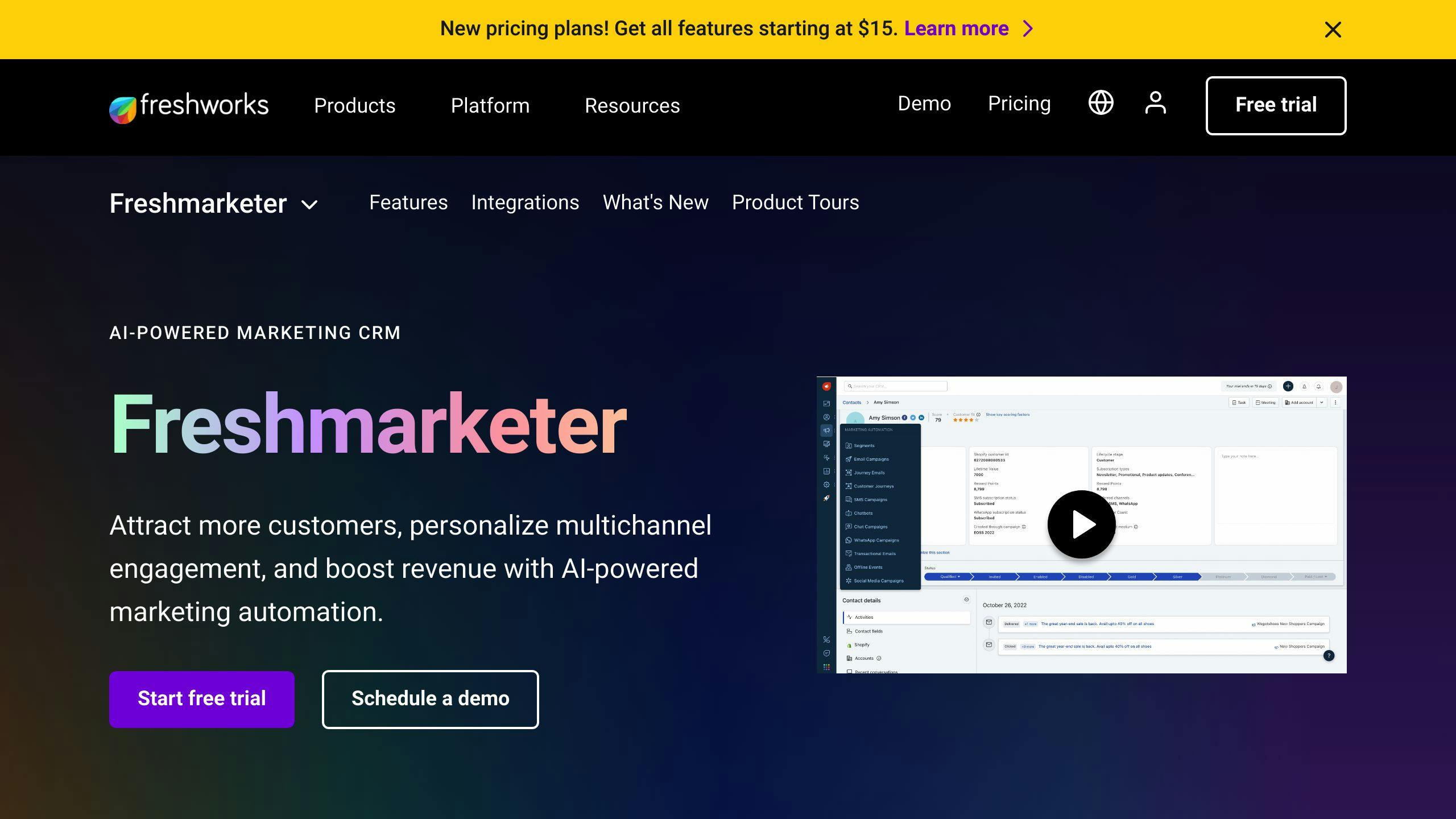 Freshmarketer by Freshworks