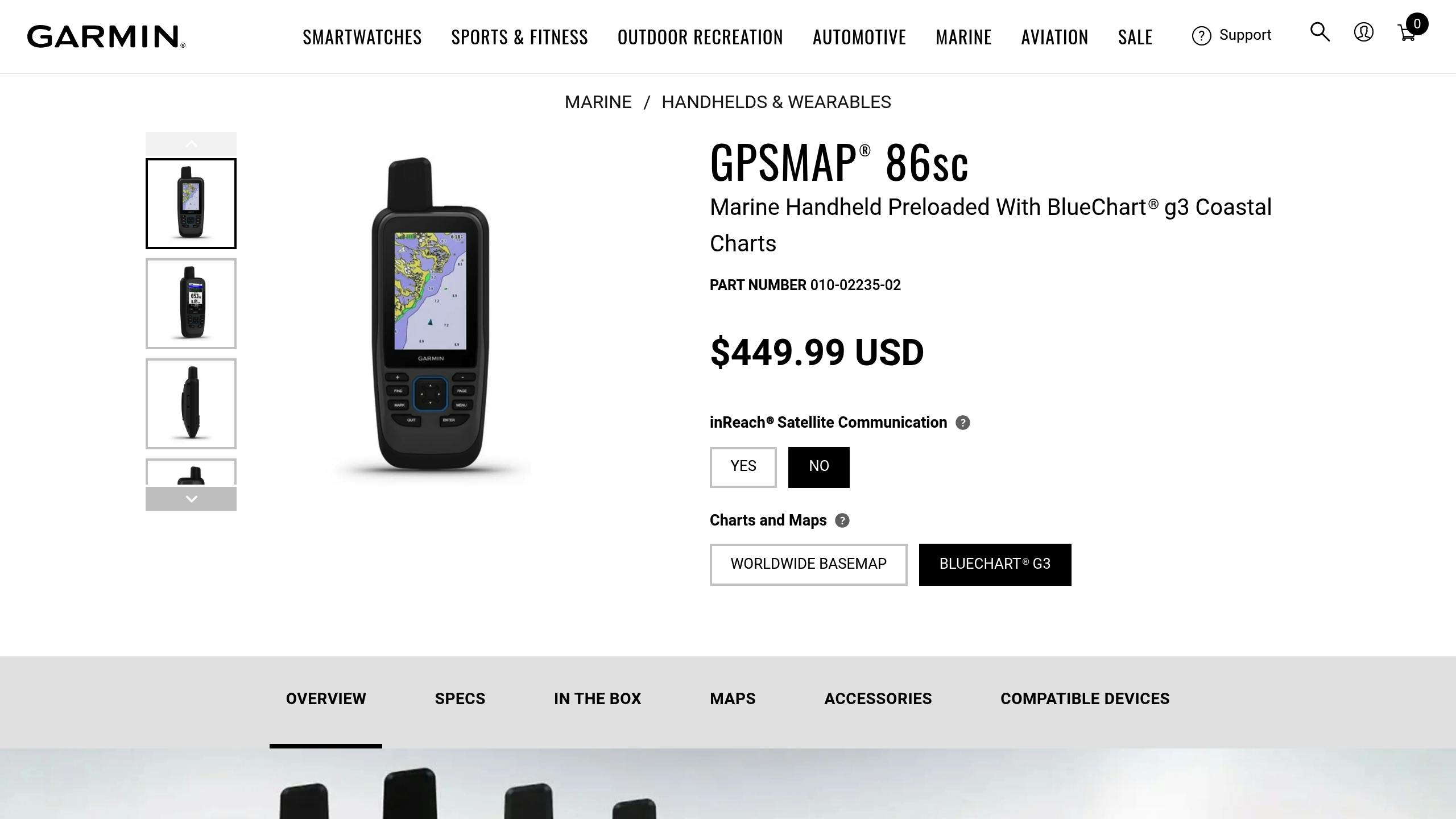 Garmin GPSmap 86sc