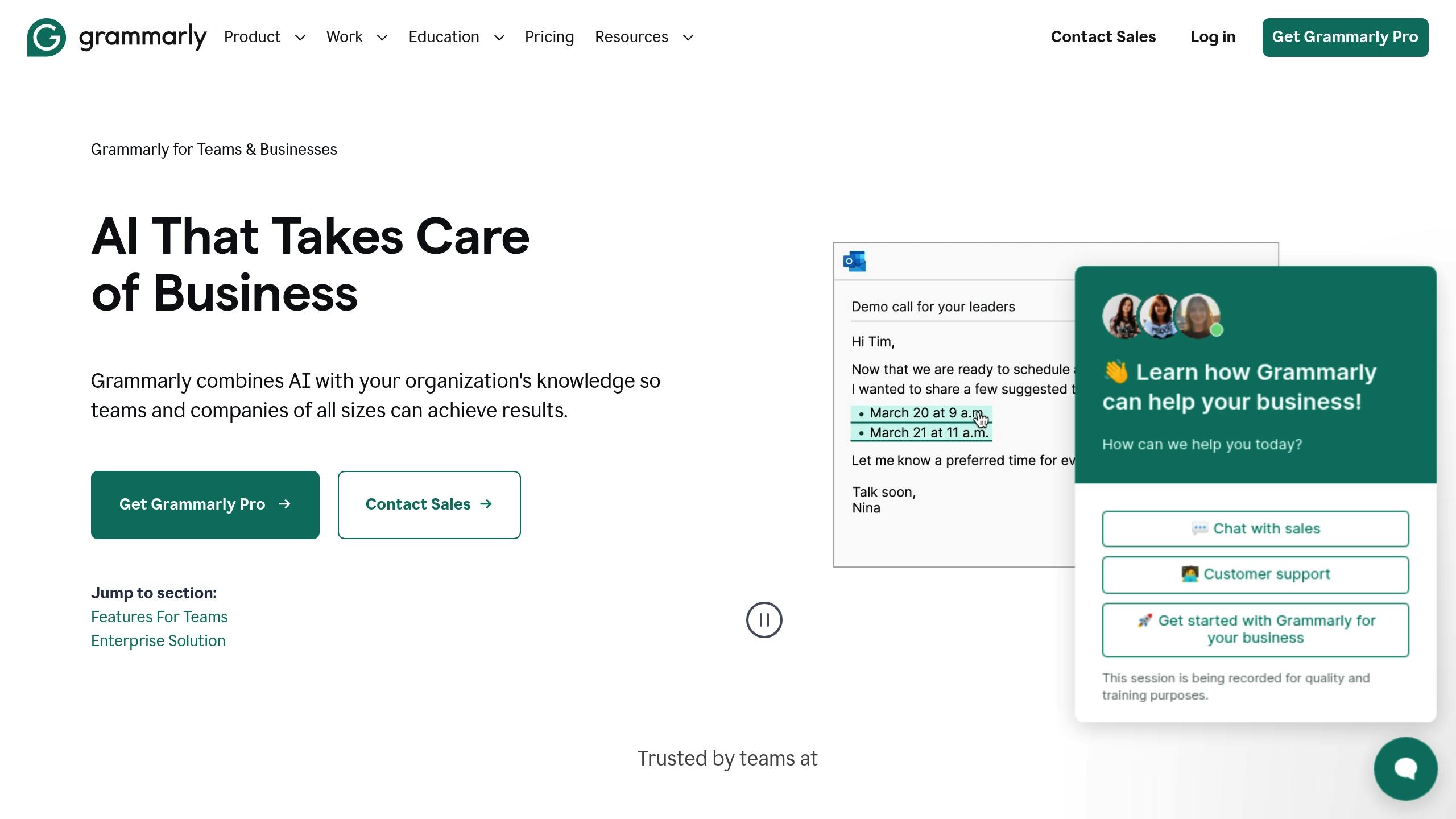 Grammarly Business