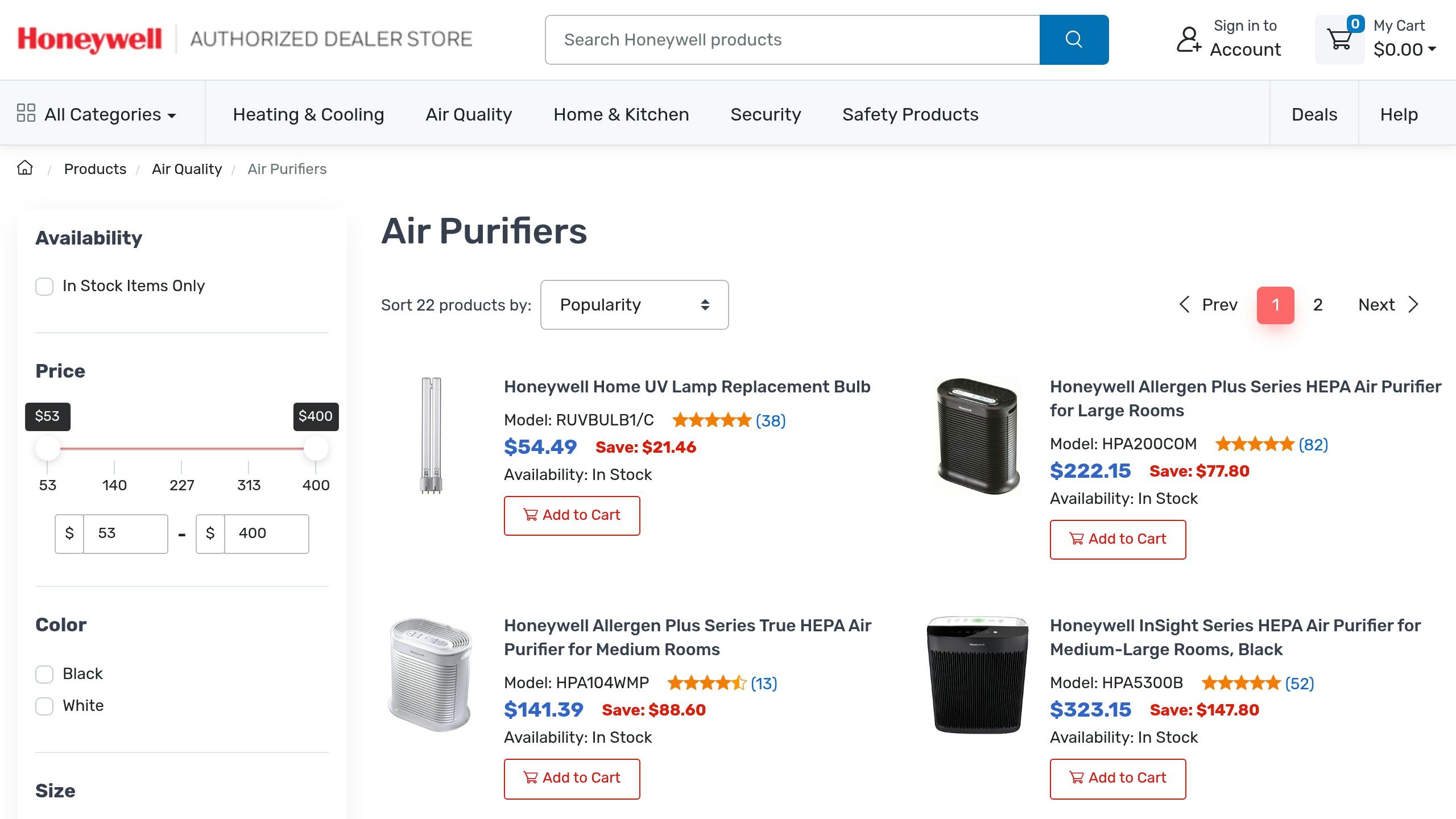 www honeywellconsumerstore com d db c f bef ae e f f Honeywell True HEPA