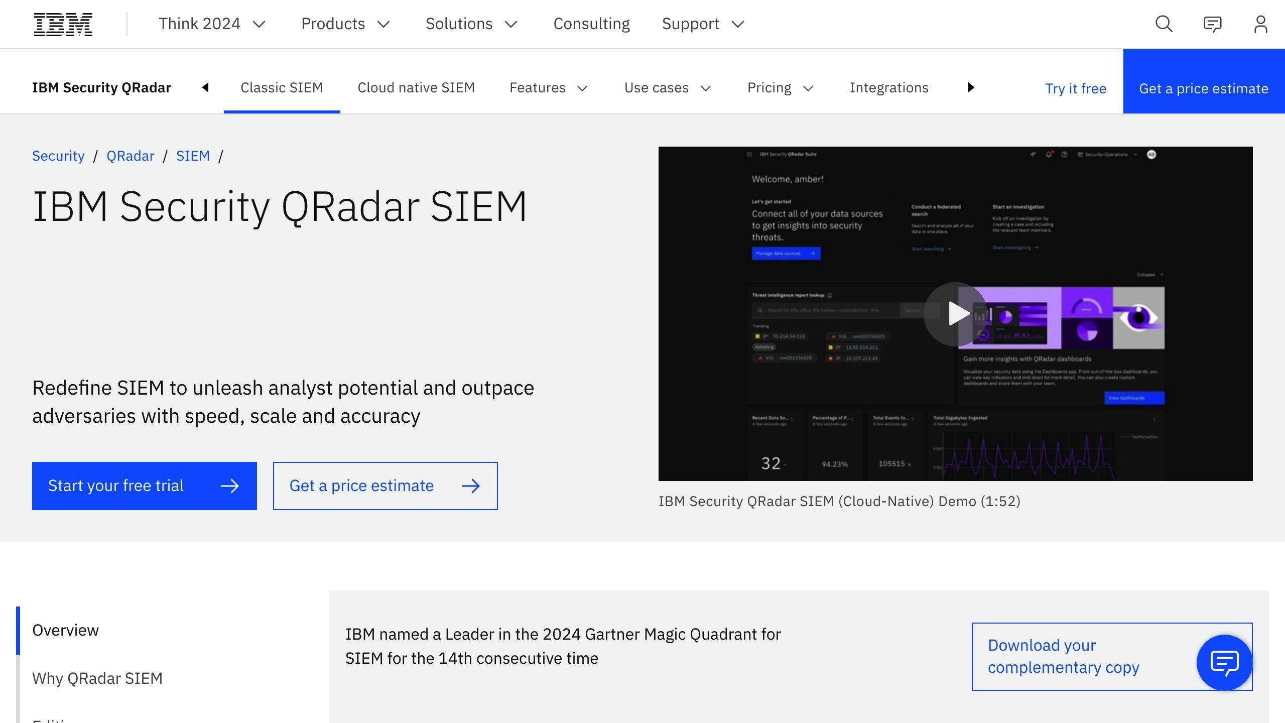 IBM Security QRadar SIEM