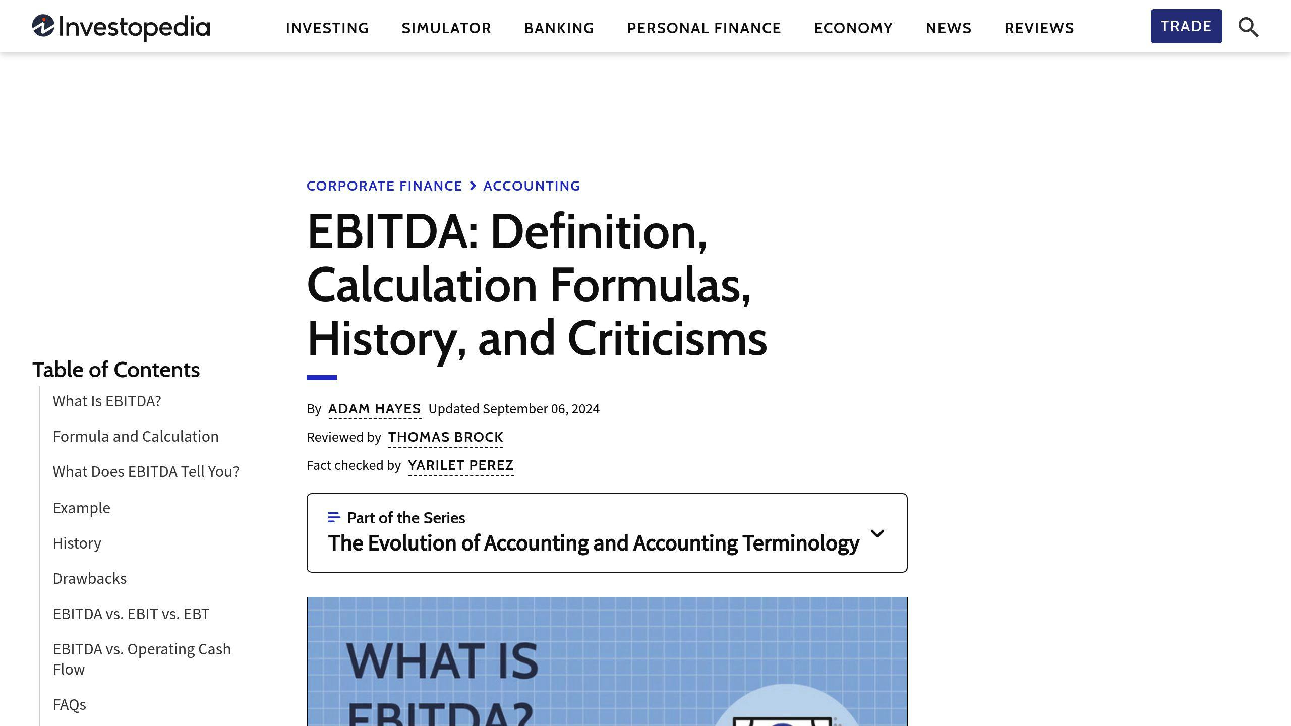 EBITDA