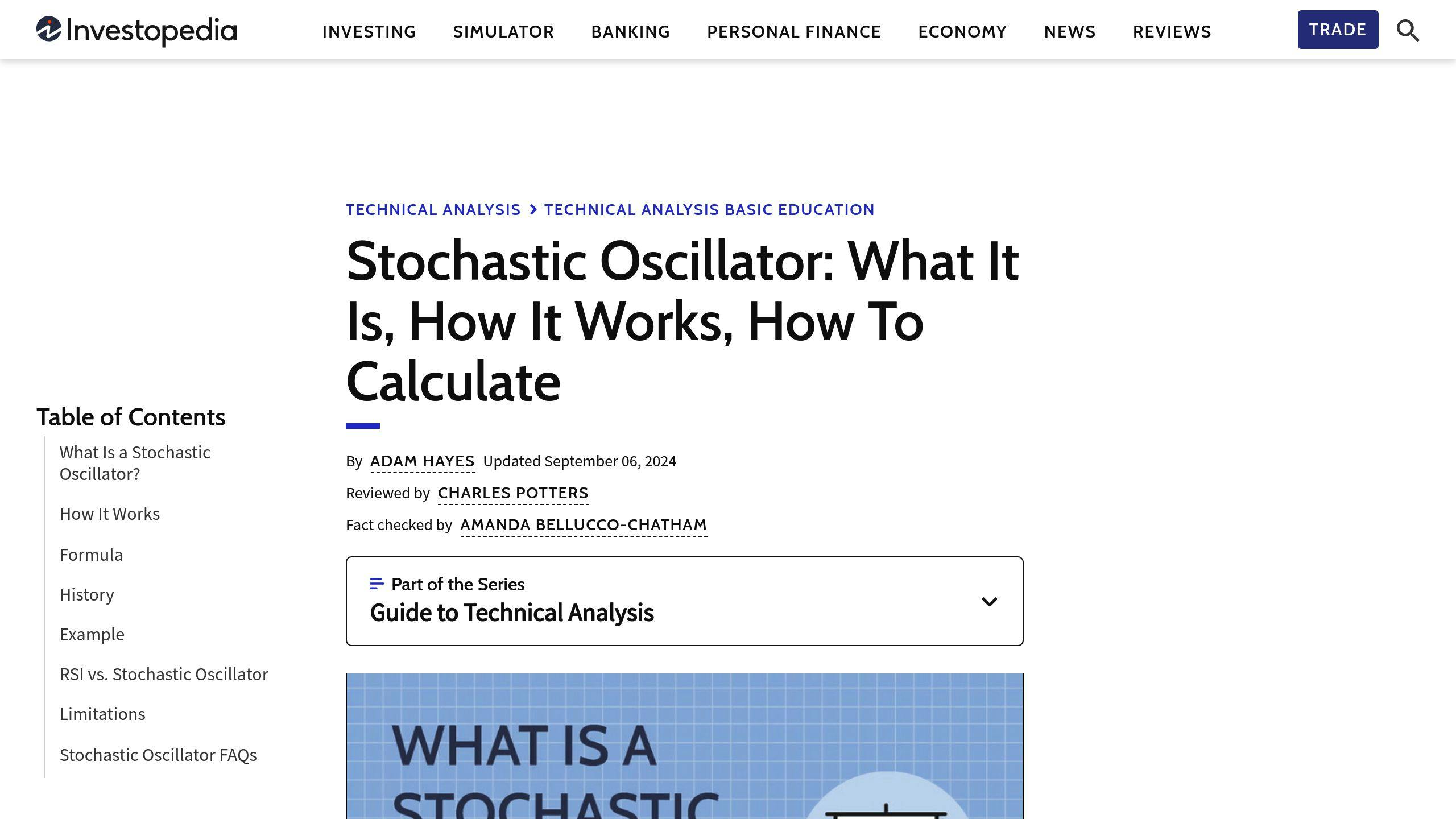 Stochastic Oscillator