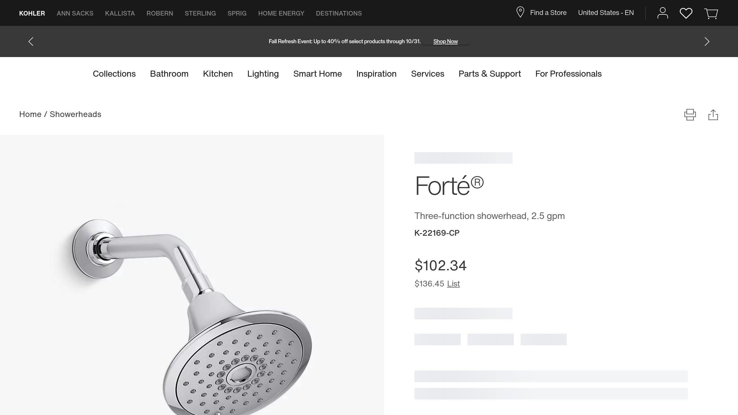 Kohler Forté Multifunction