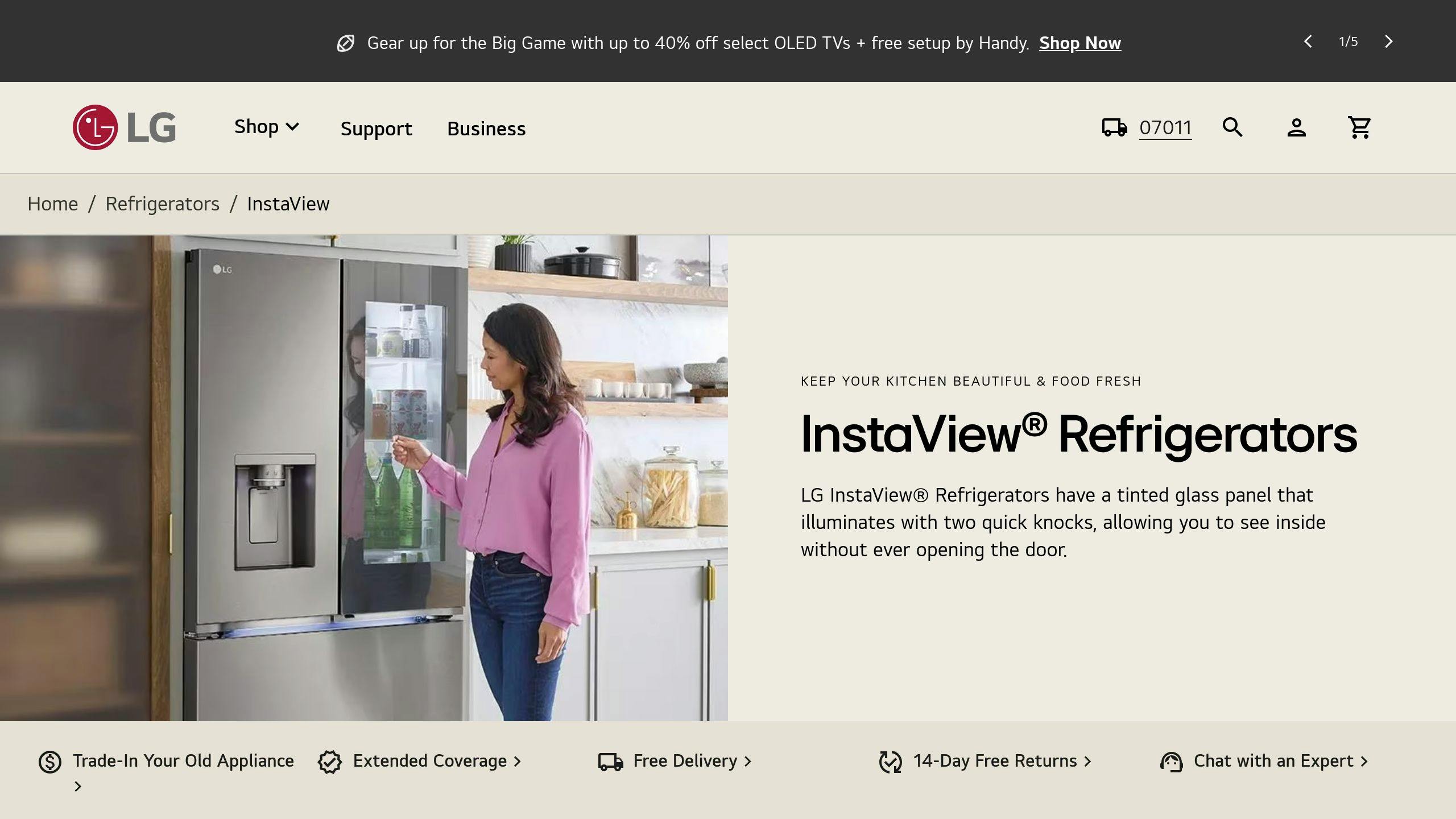 LG InstaView Door-in-Door Refrigerator