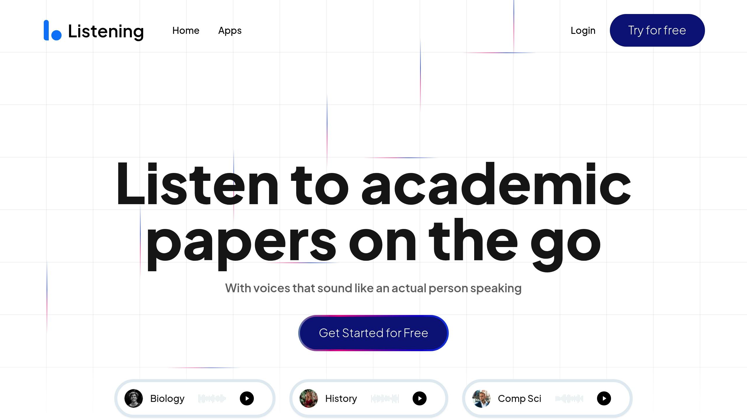 Listening for Academic Productivity