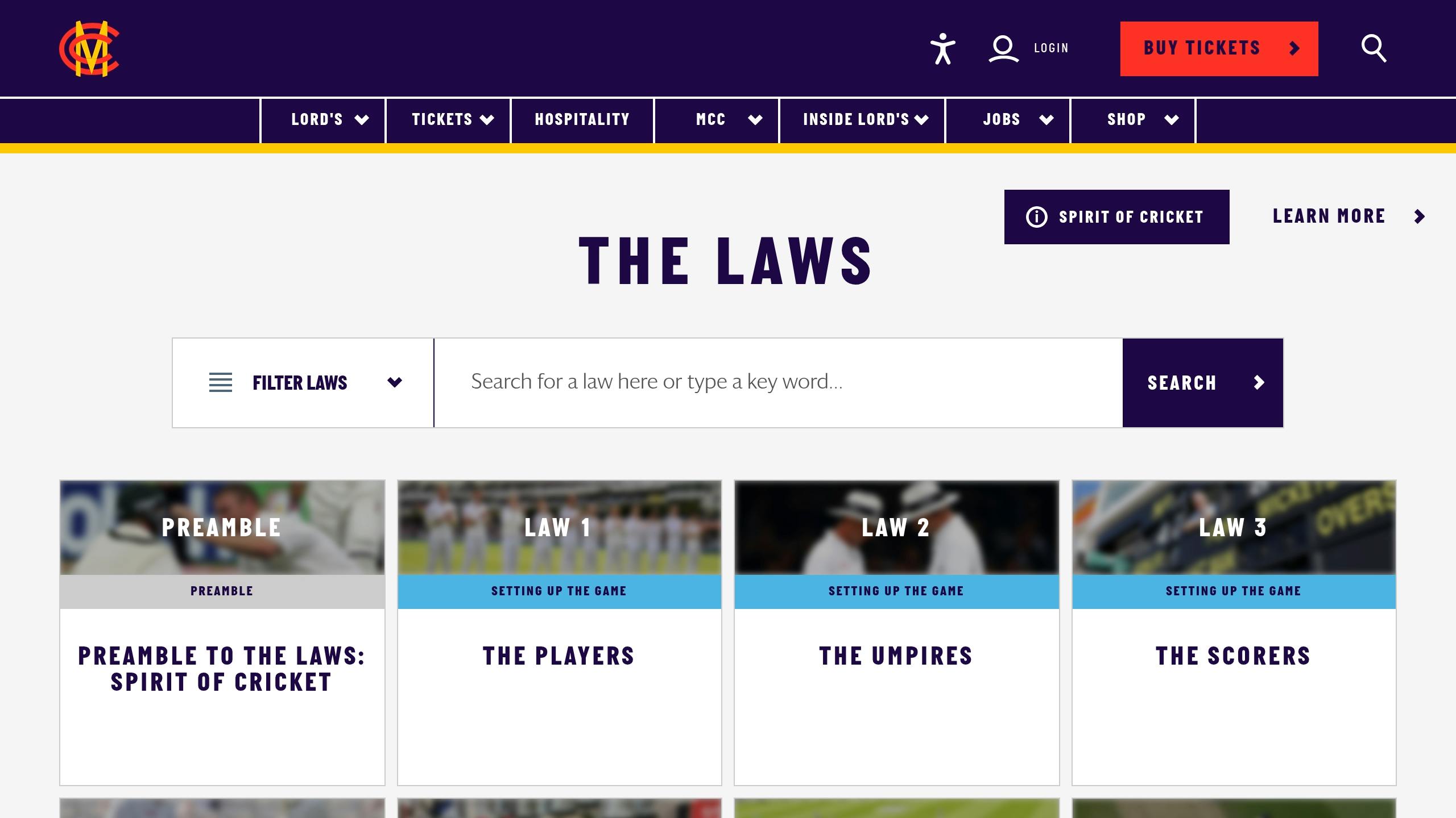 Laws of Cricket
