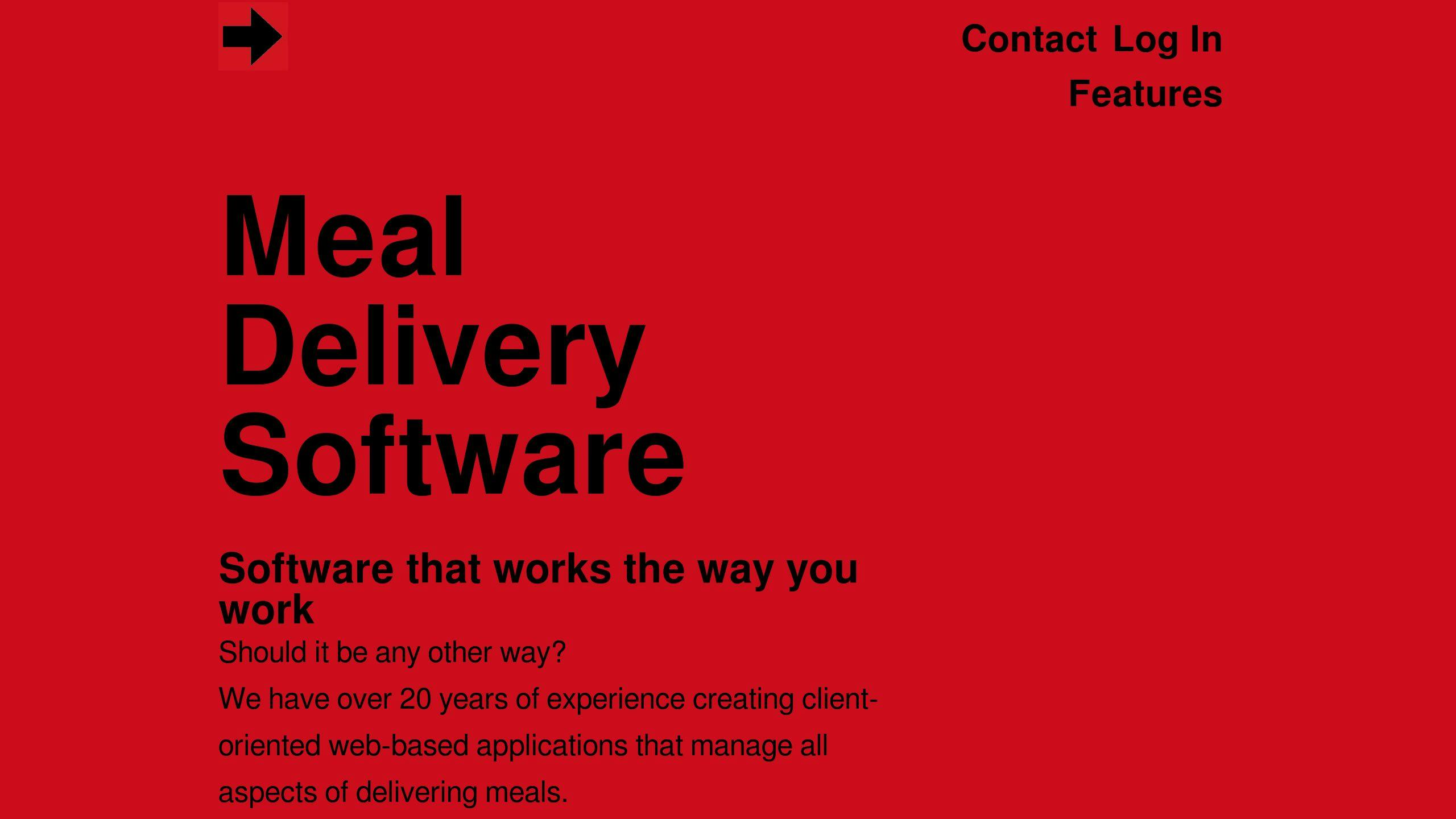 Meal Delivery Software