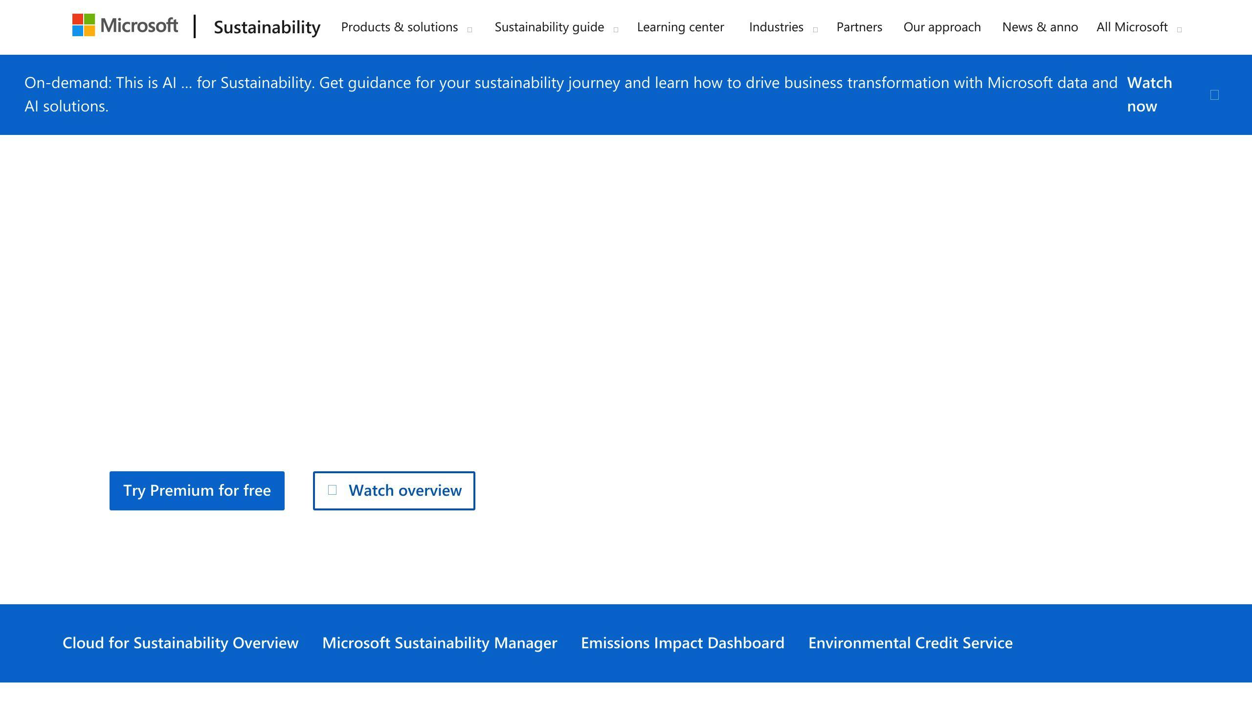 Microsoft Sustainability Cloud