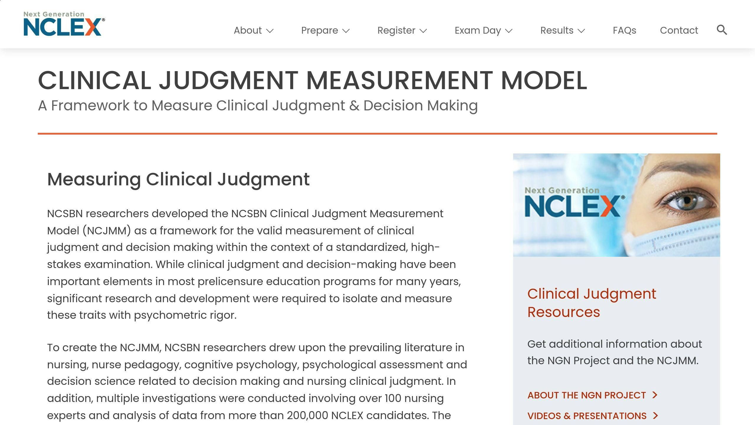 Clinical Judgment Measurement Model