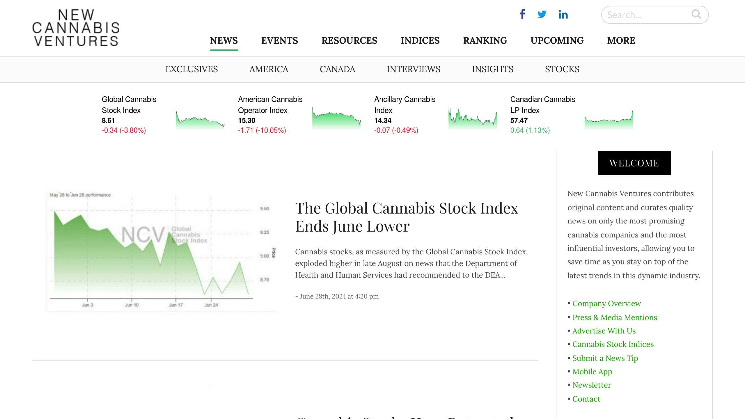 New Cannabis Ventures