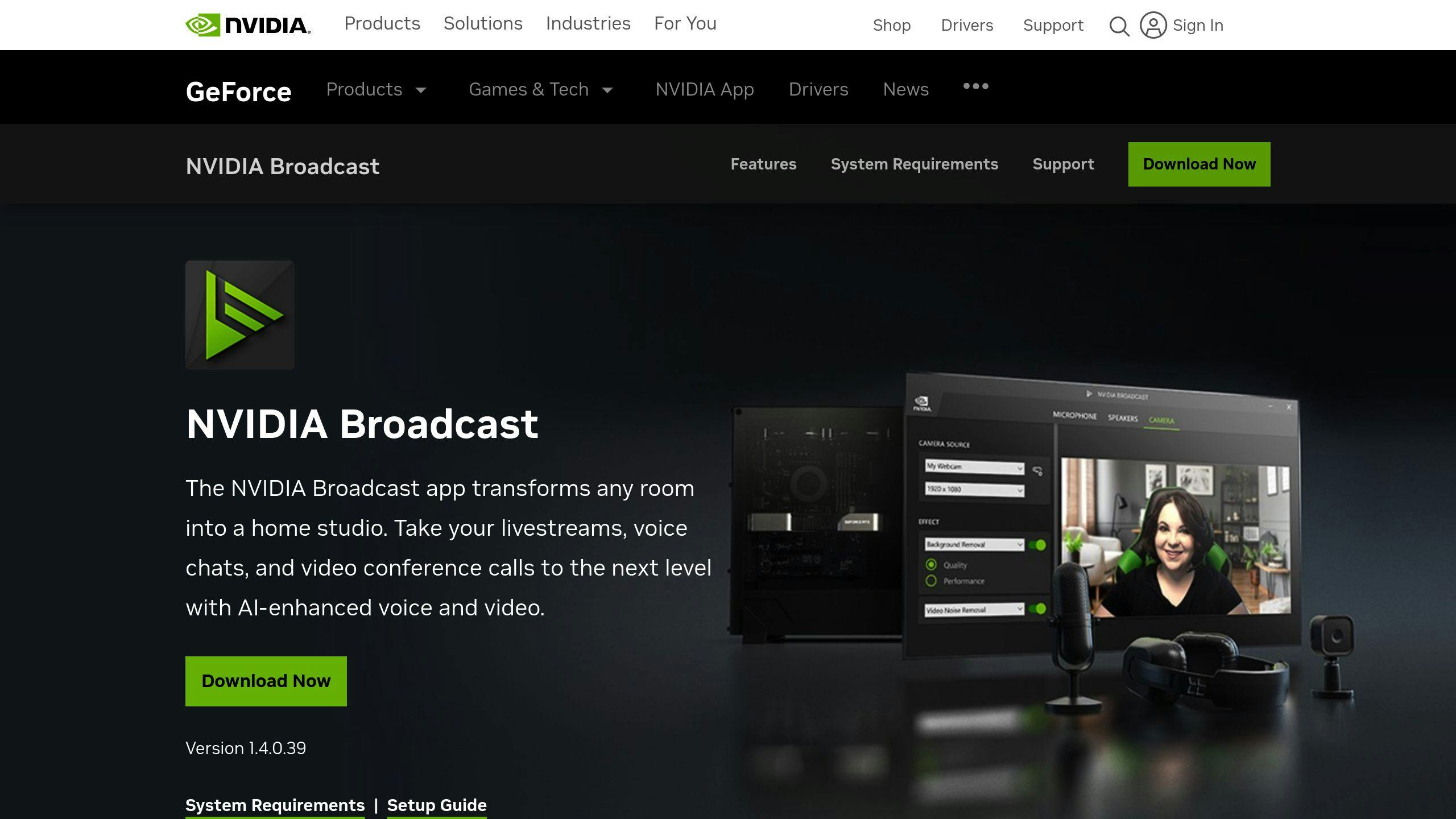 NVIDIA BROADCAST