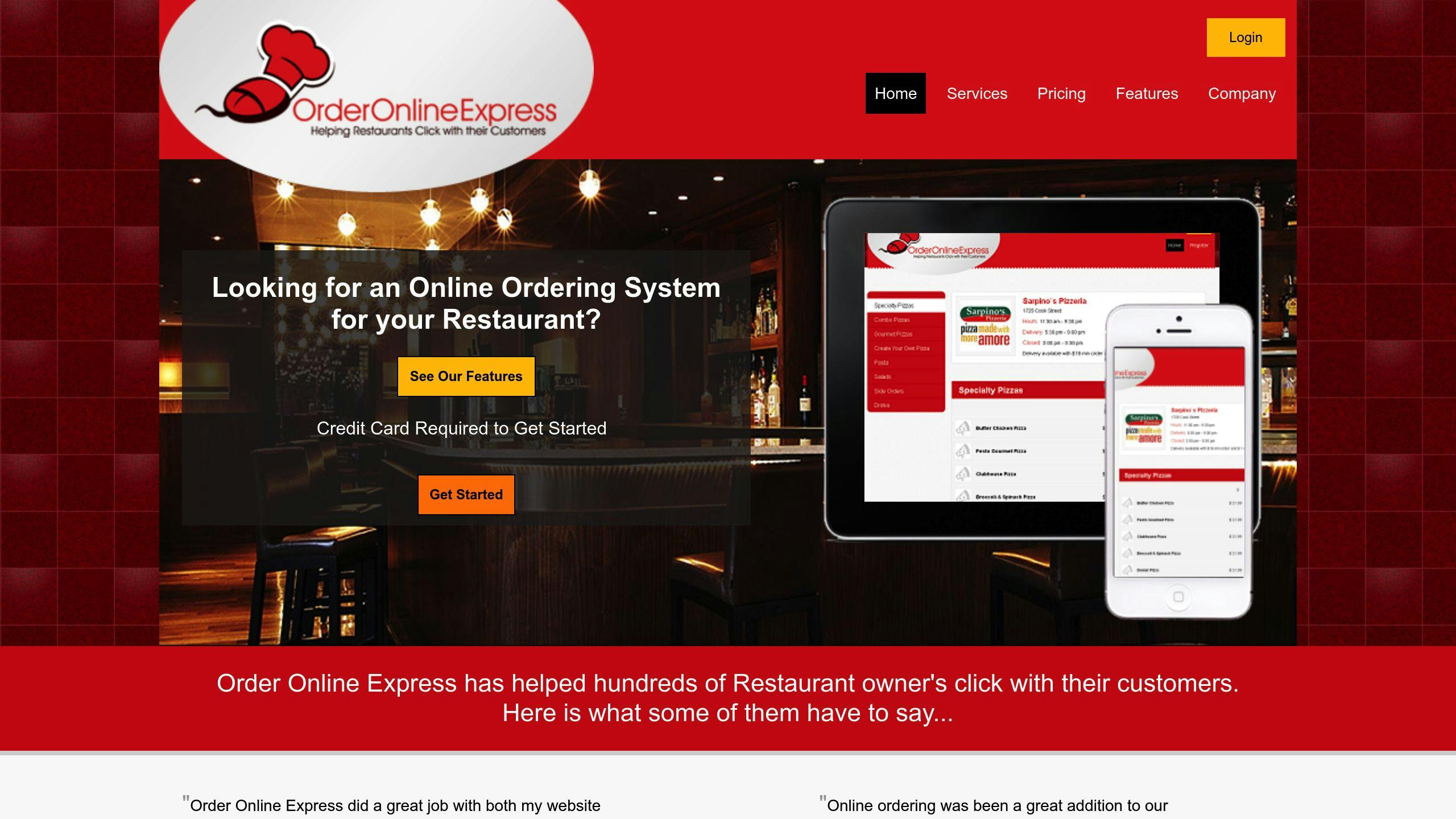 Mobile-Friendly Online Ordering System