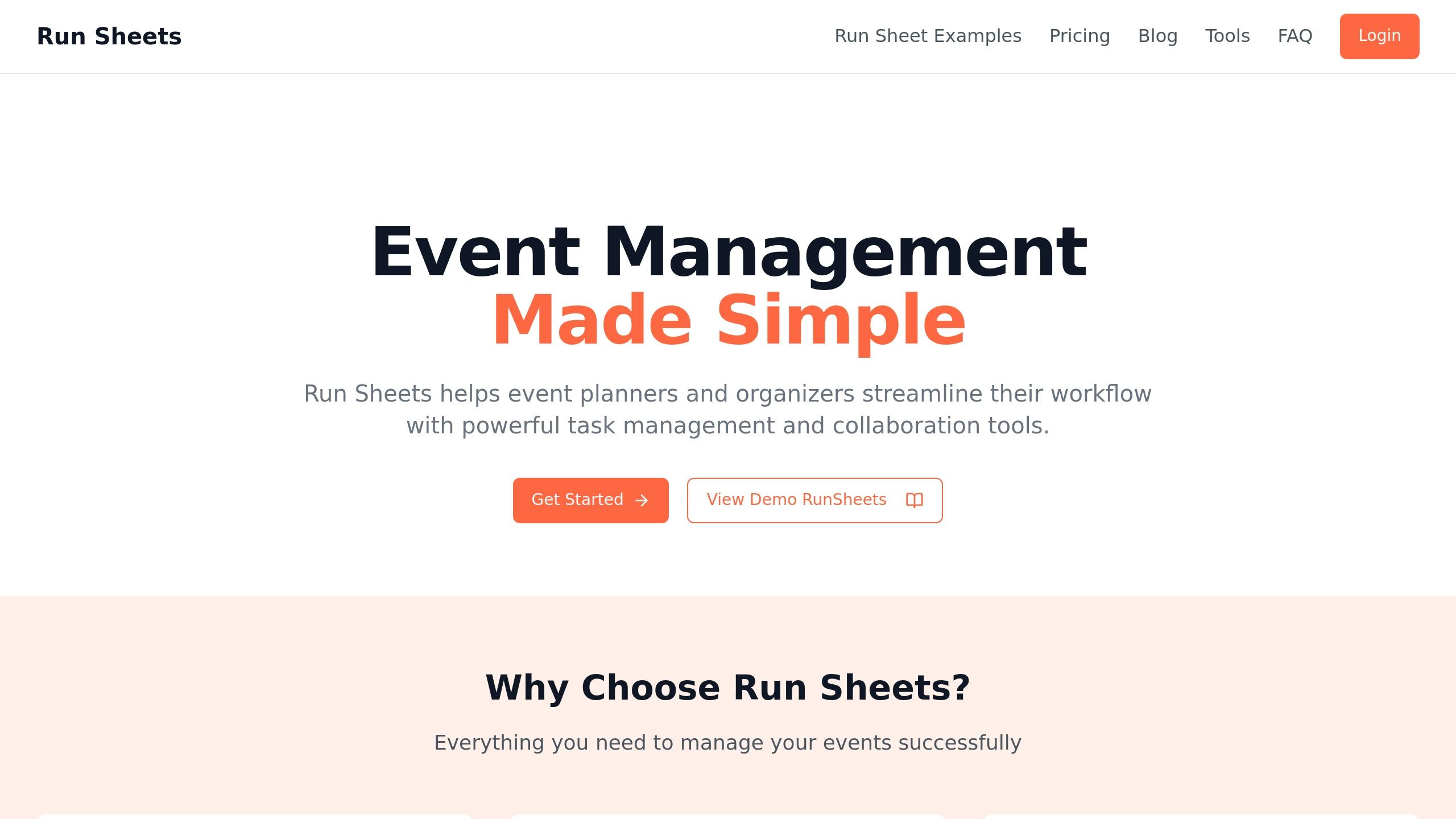 Run-Sheets.com Tools