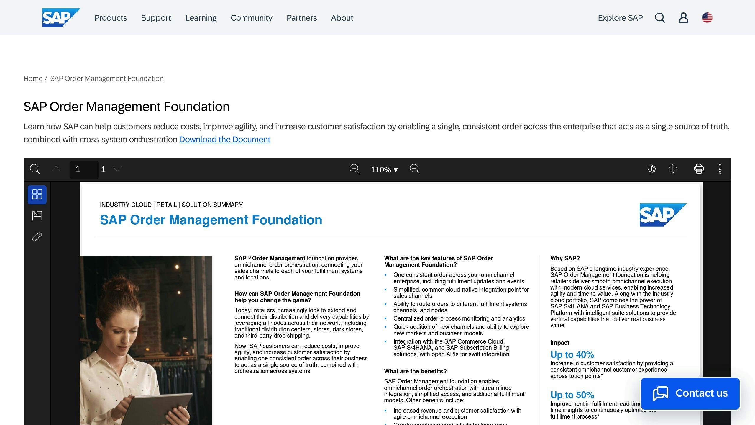 SAP Order Management Foundation