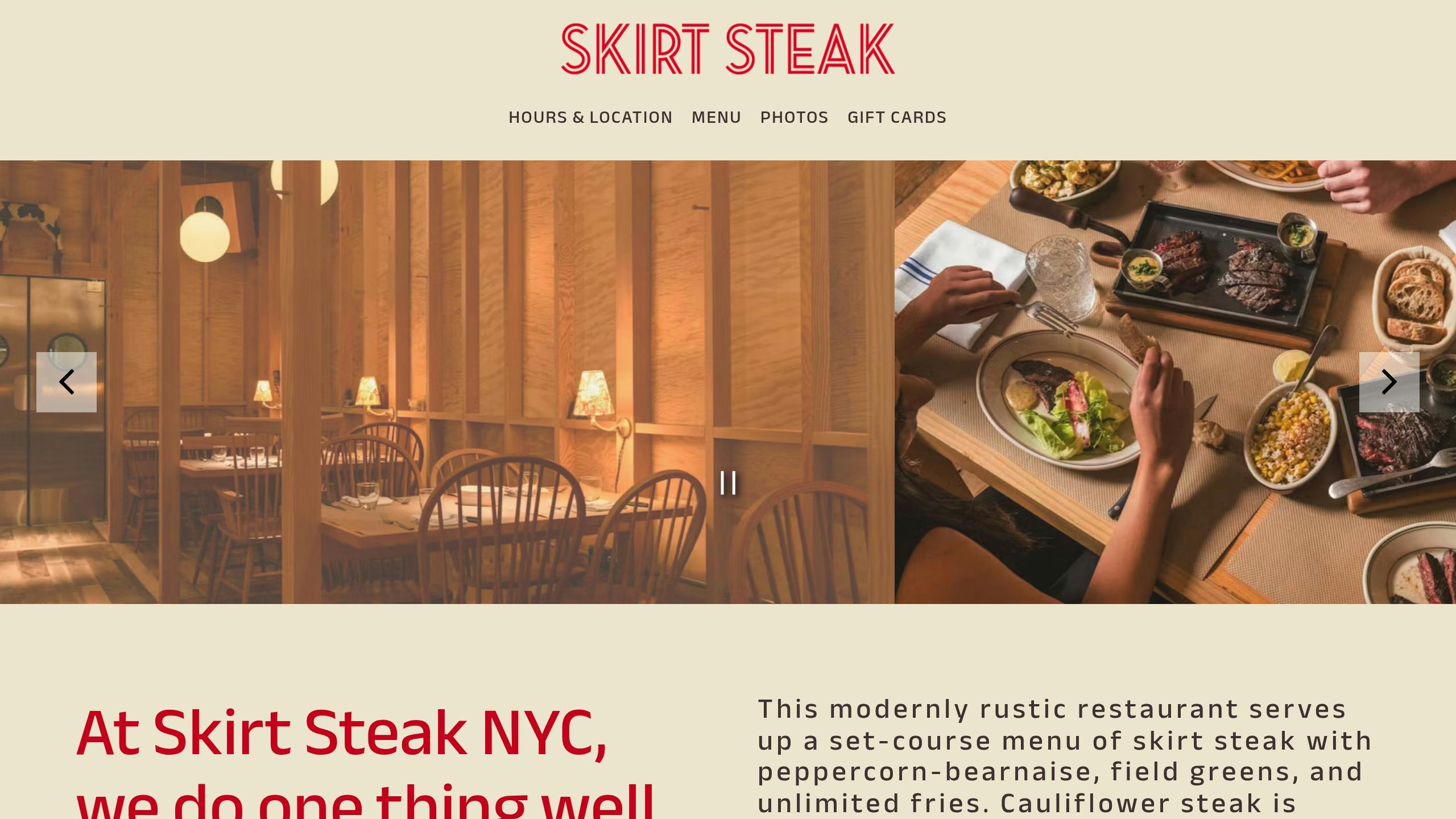 Skirt Steak NYC