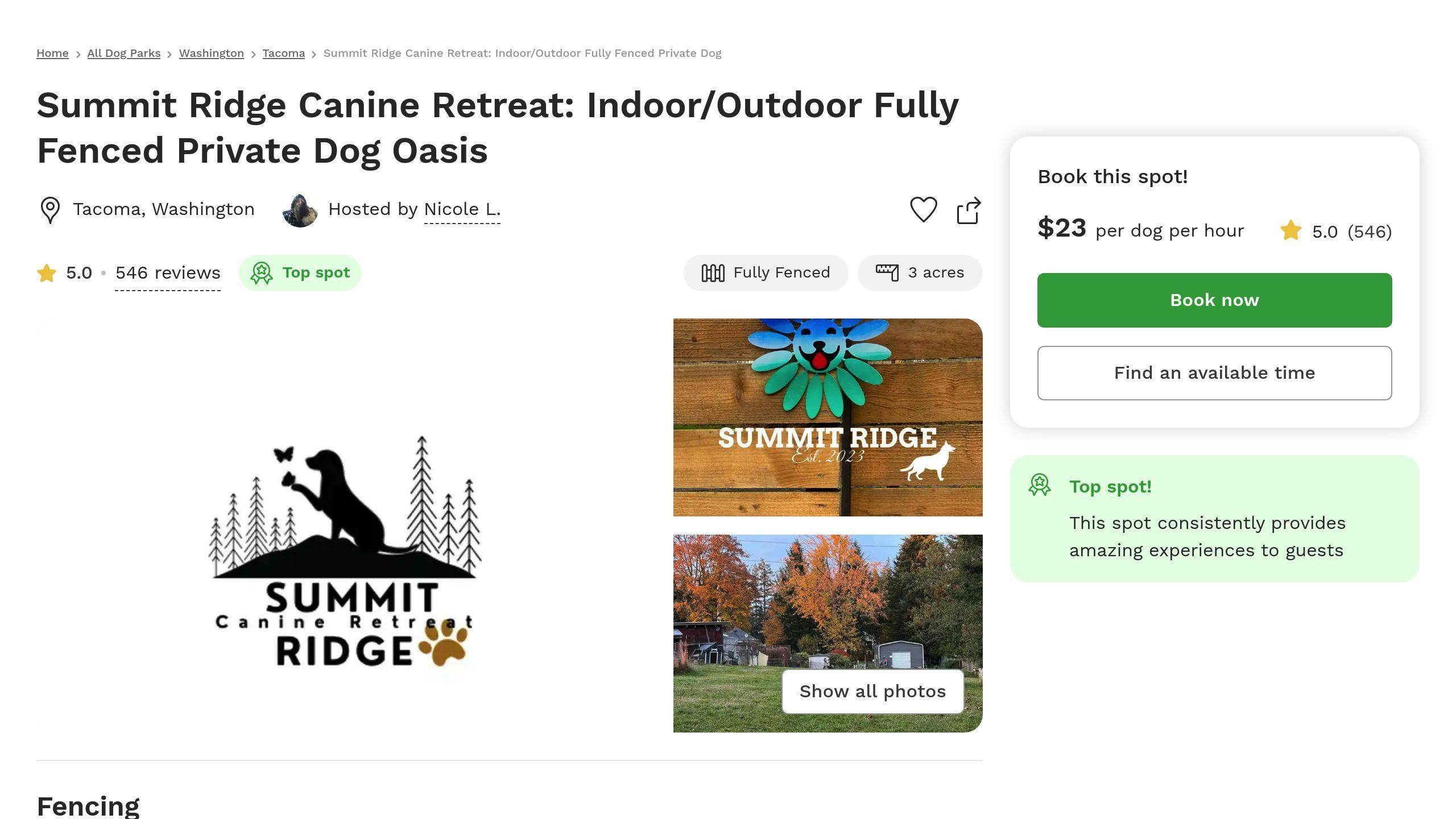 Summit Ridge Canine Retreat