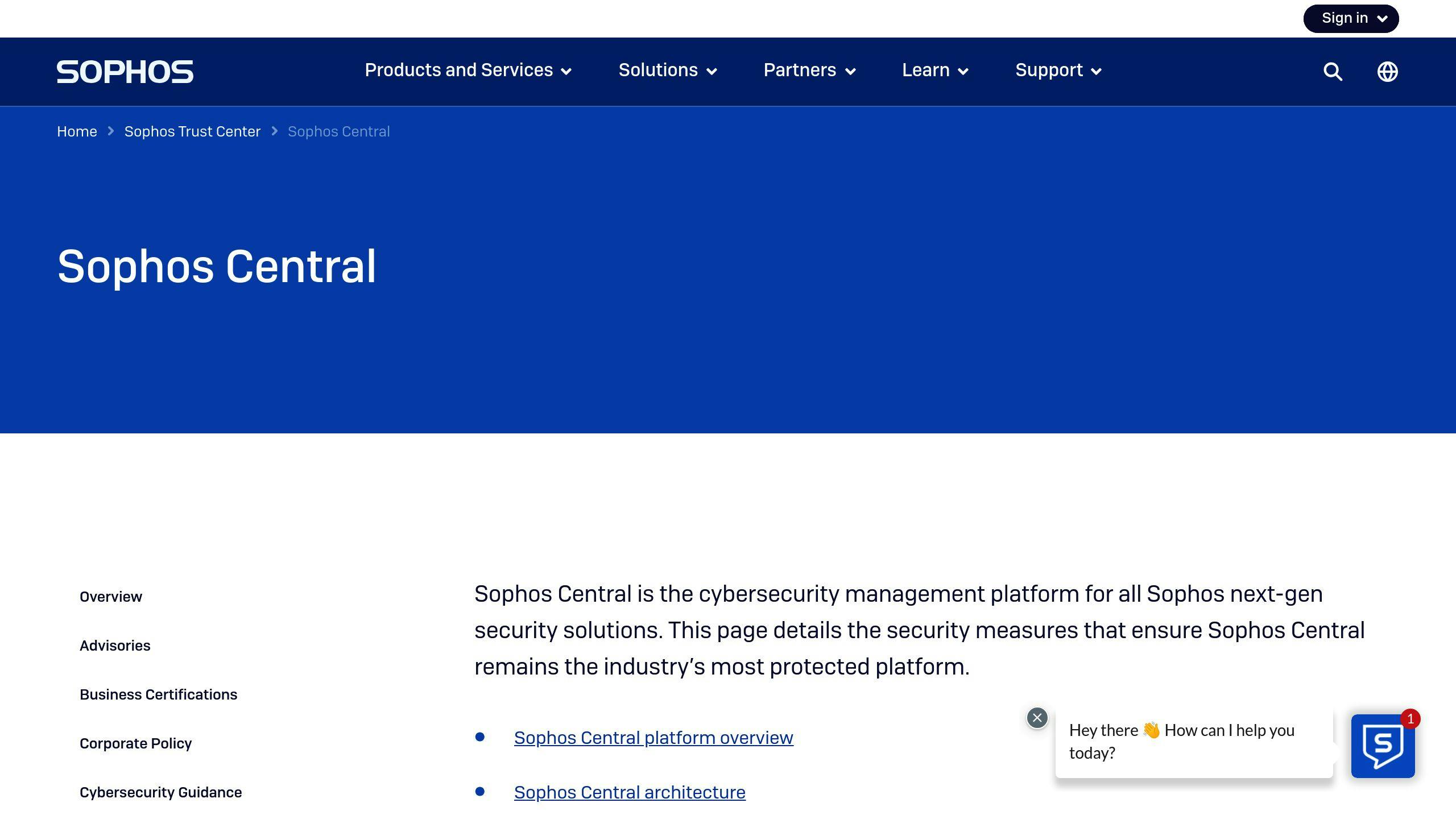 Sophos Central