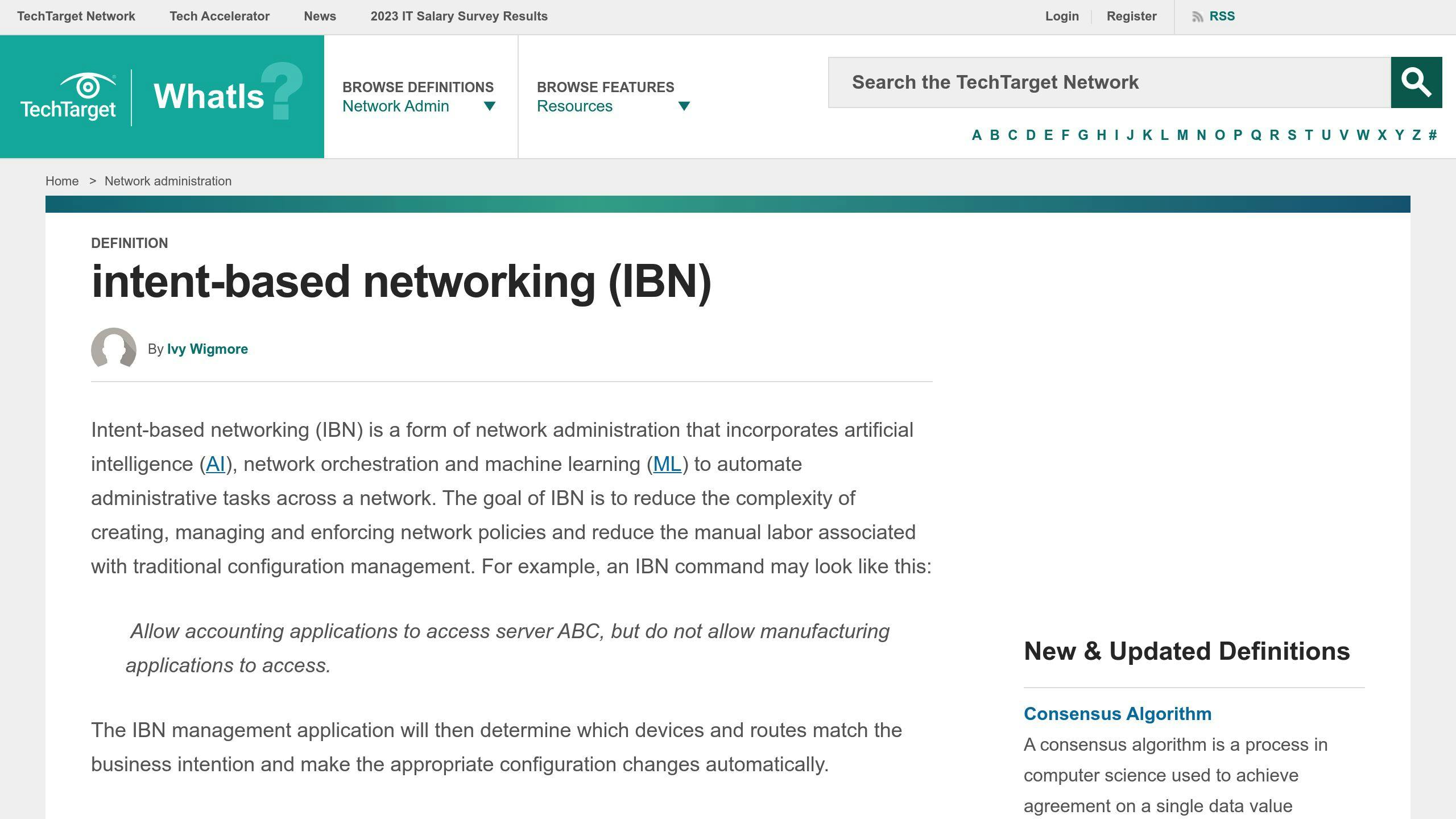 Intent-Based Networking