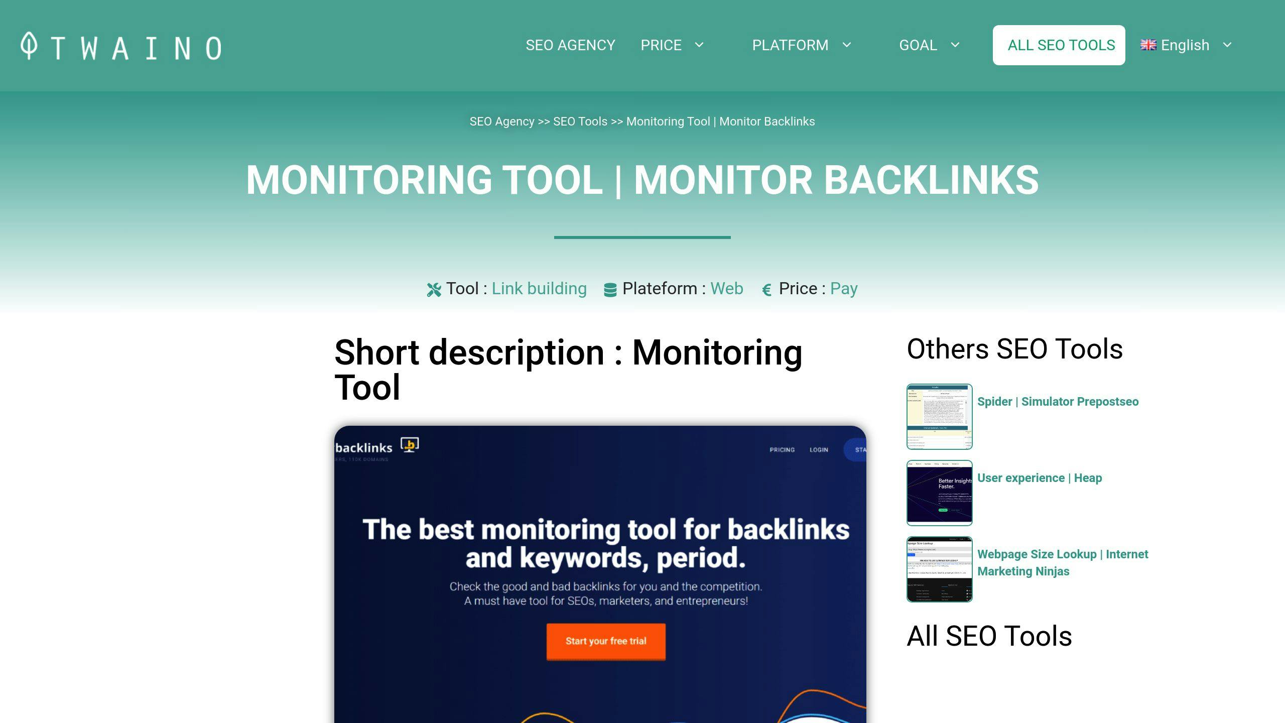 Monitor Backlinks