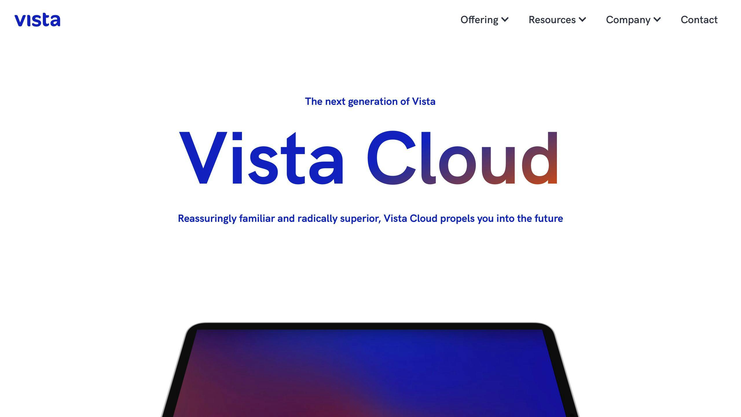 Vista Cloud