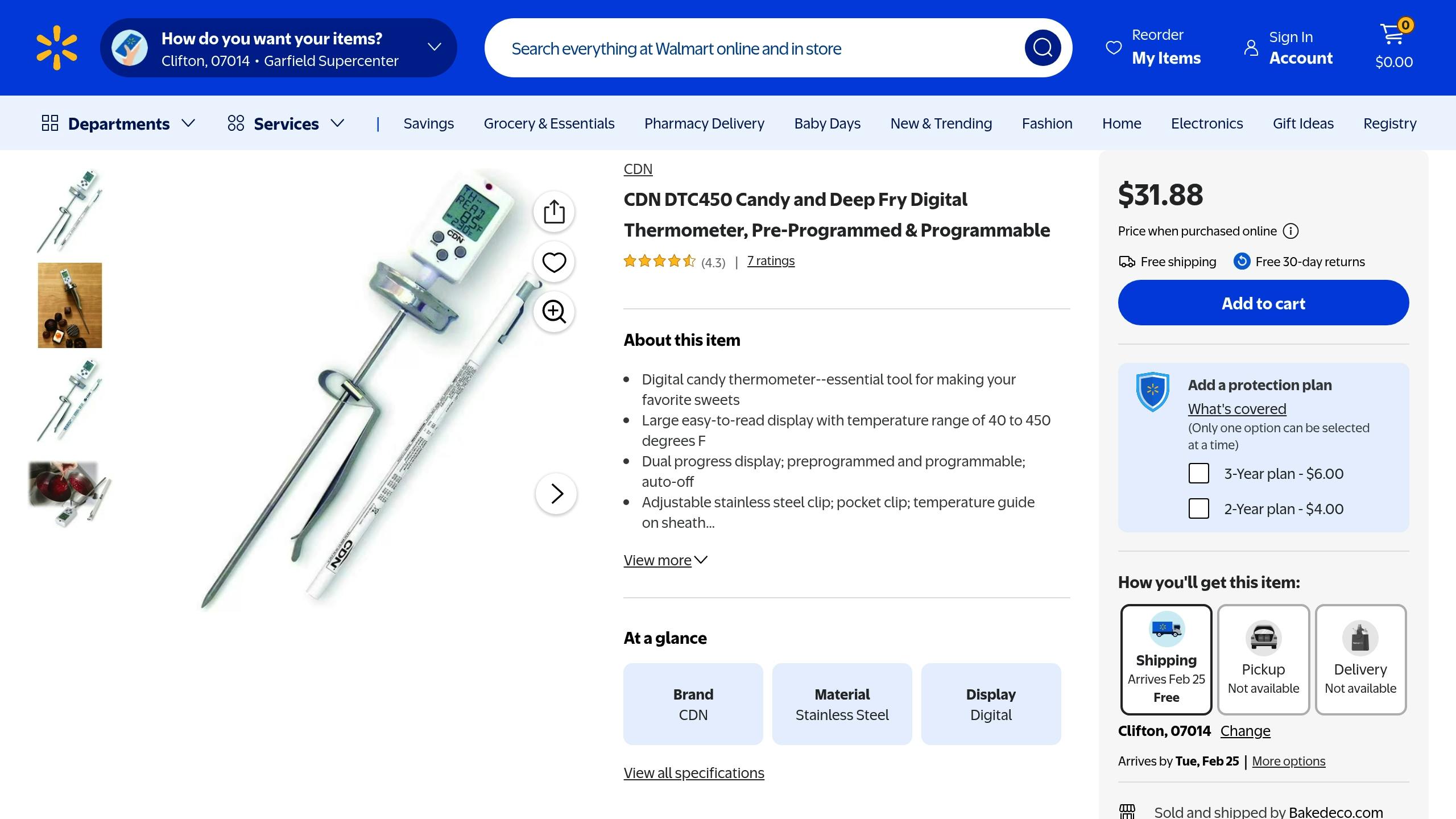 CDN Digital Deep Fry Thermometer