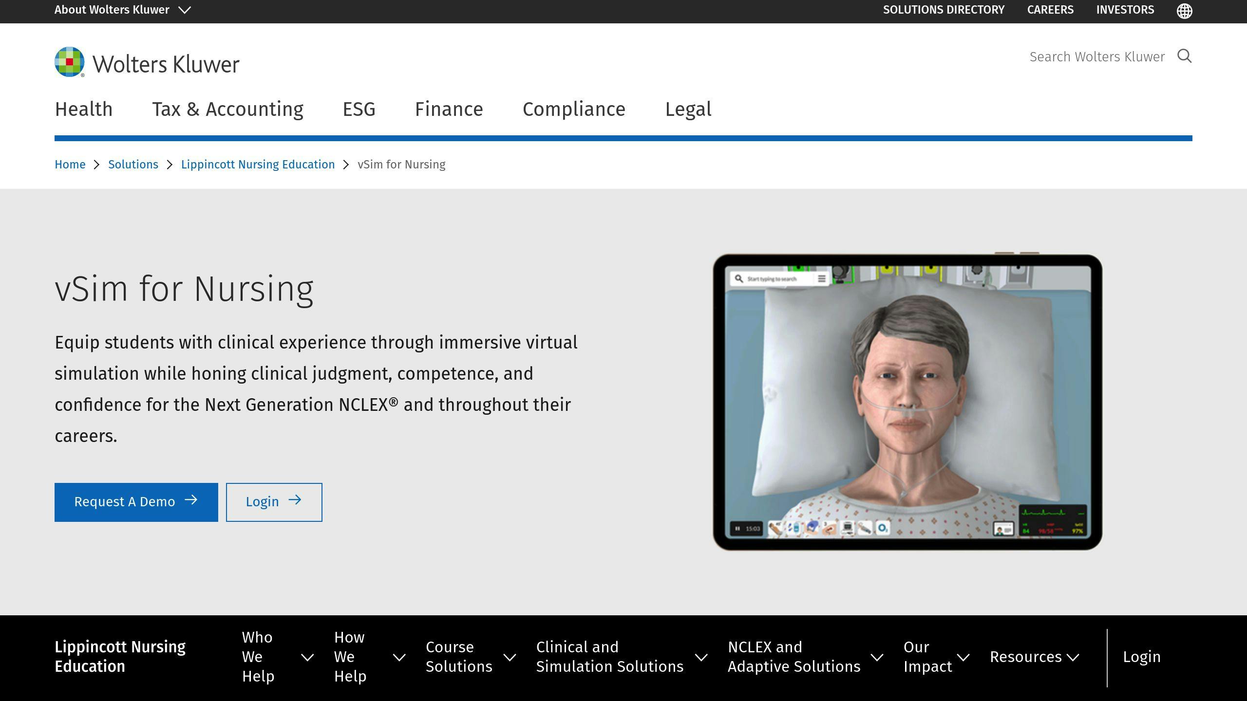 vSim for Nursing