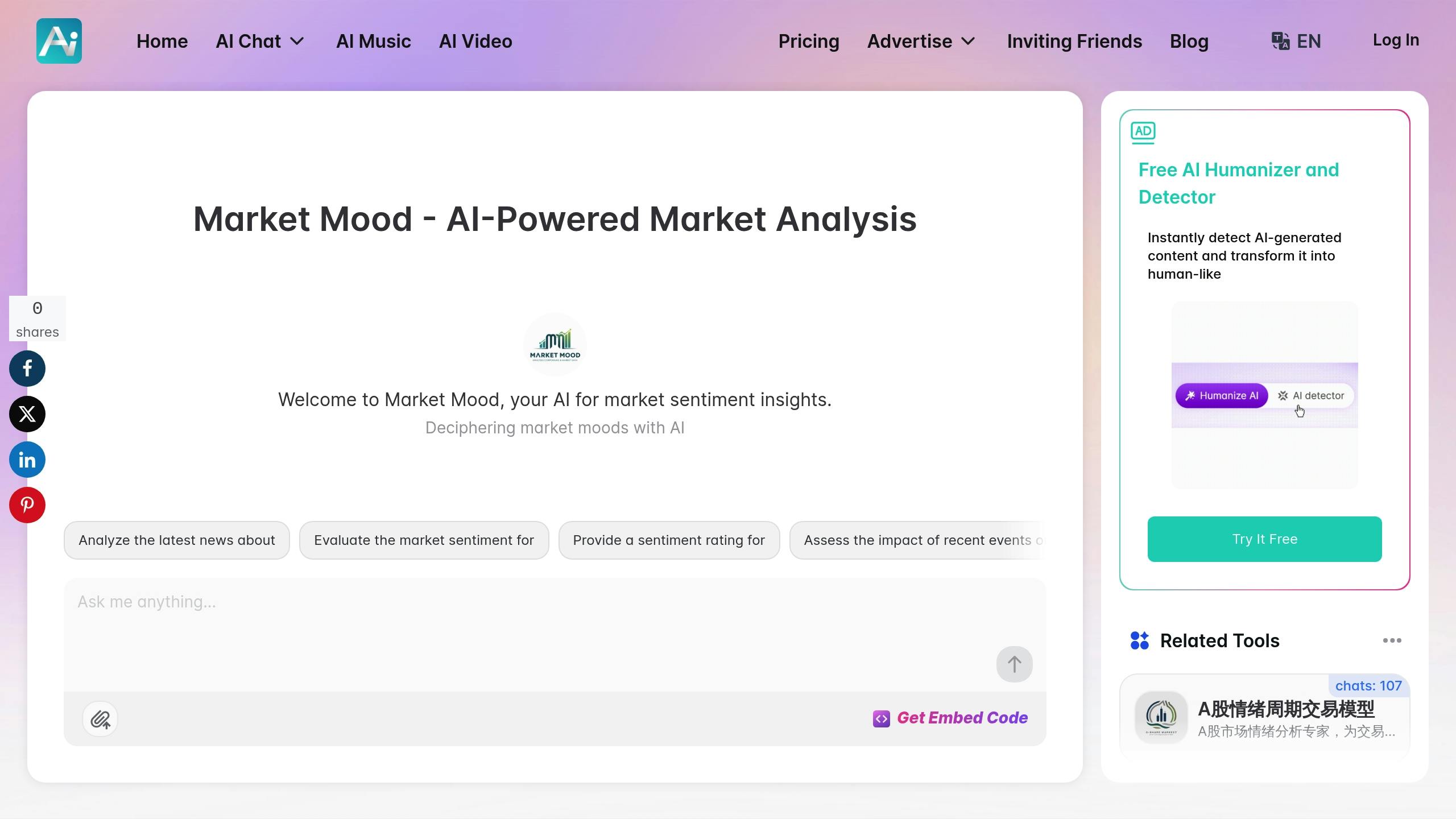 MarketMood AI